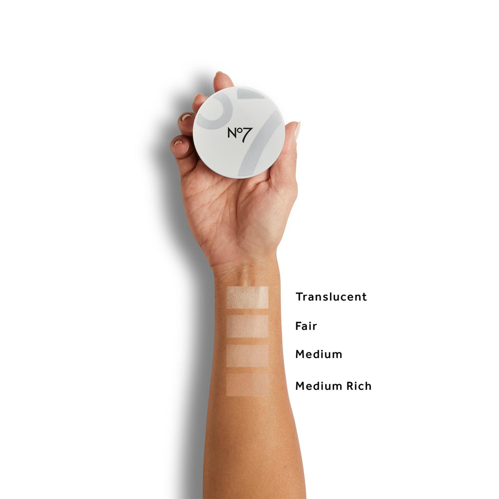 No7 Flawless Finish Loose Setting Powder – Matte, Blurring, Shine-Free Finish (Fair) 0.71 oz