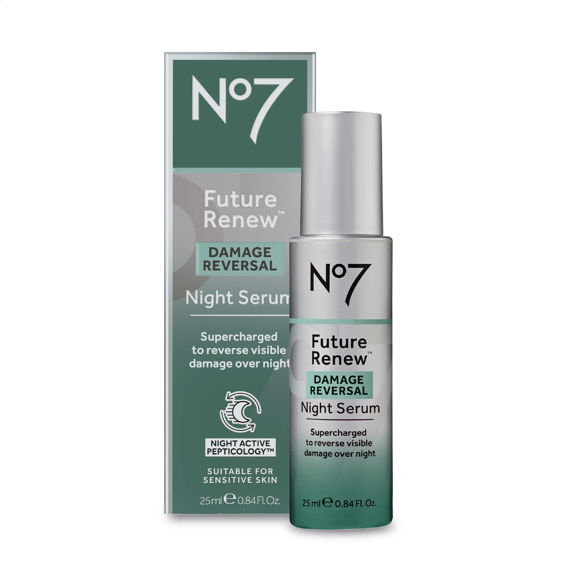 No7 Future Renew Night Serum – Damage Reversal, Peptides, HA & Niacinamide