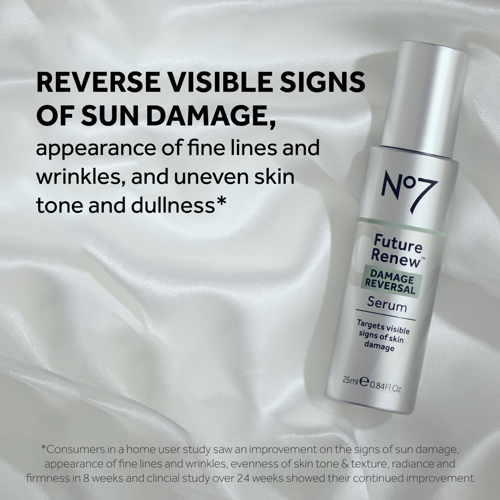 No7 Future Renew Damage Reversal Serum – Hyaluronic Acid + Niacinamide for Glowing Skin | Dermatologist-Approved