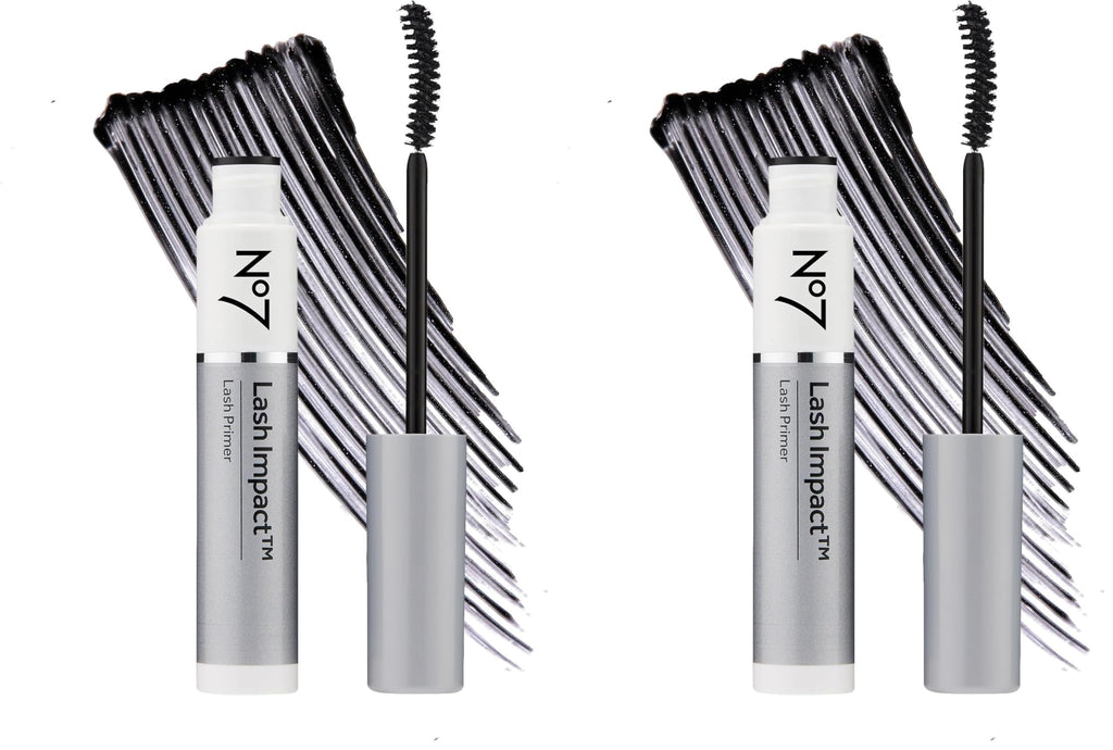 No7 Lash Impact Lash Primer — Defines, Primes & Volumizes Lashes (Pack of 2)