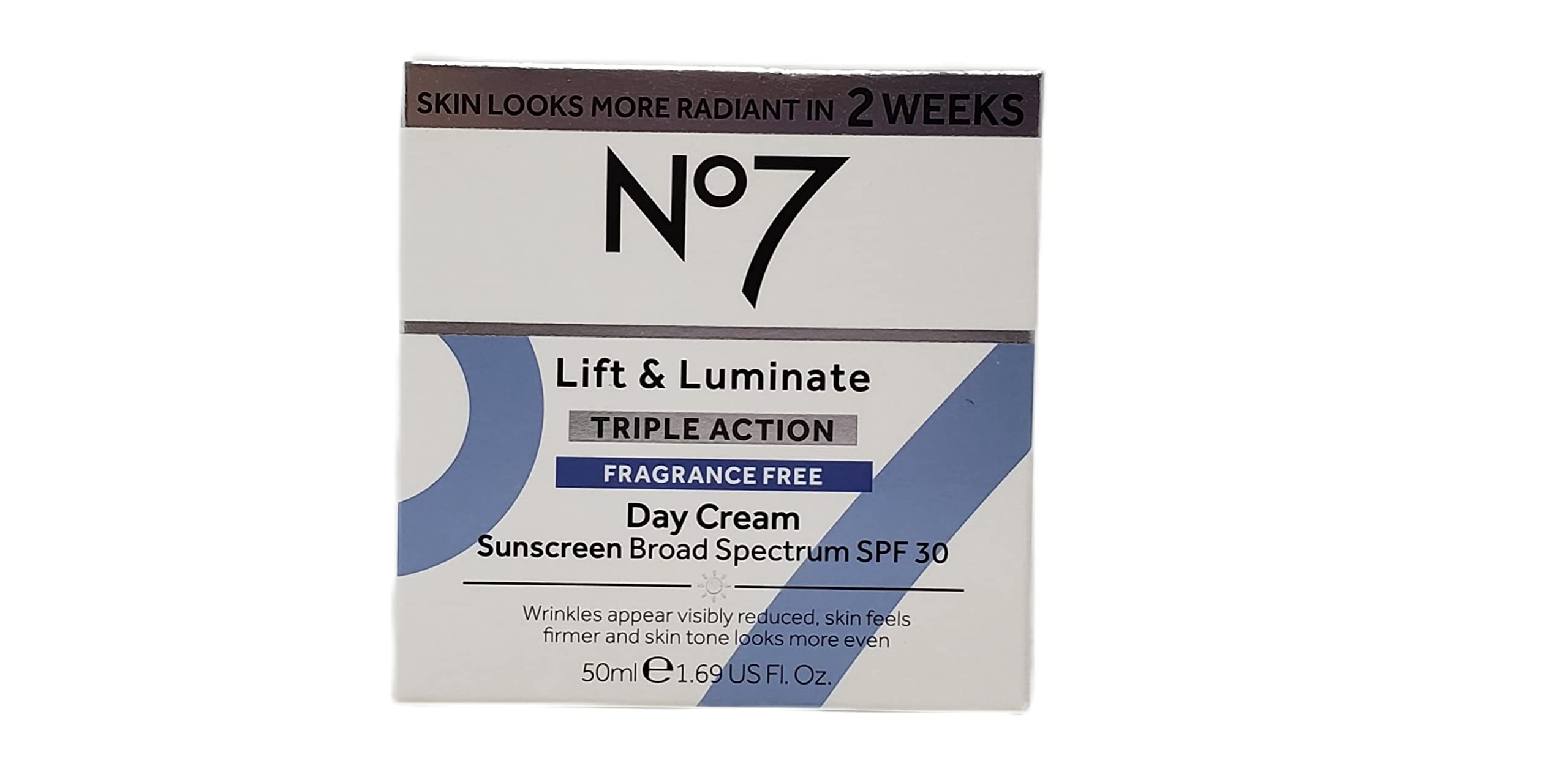 No.7 Lift & Luminate Day & Night Cream Bundle — Fragrance Free, SPF 30, 1.69 fl oz Each