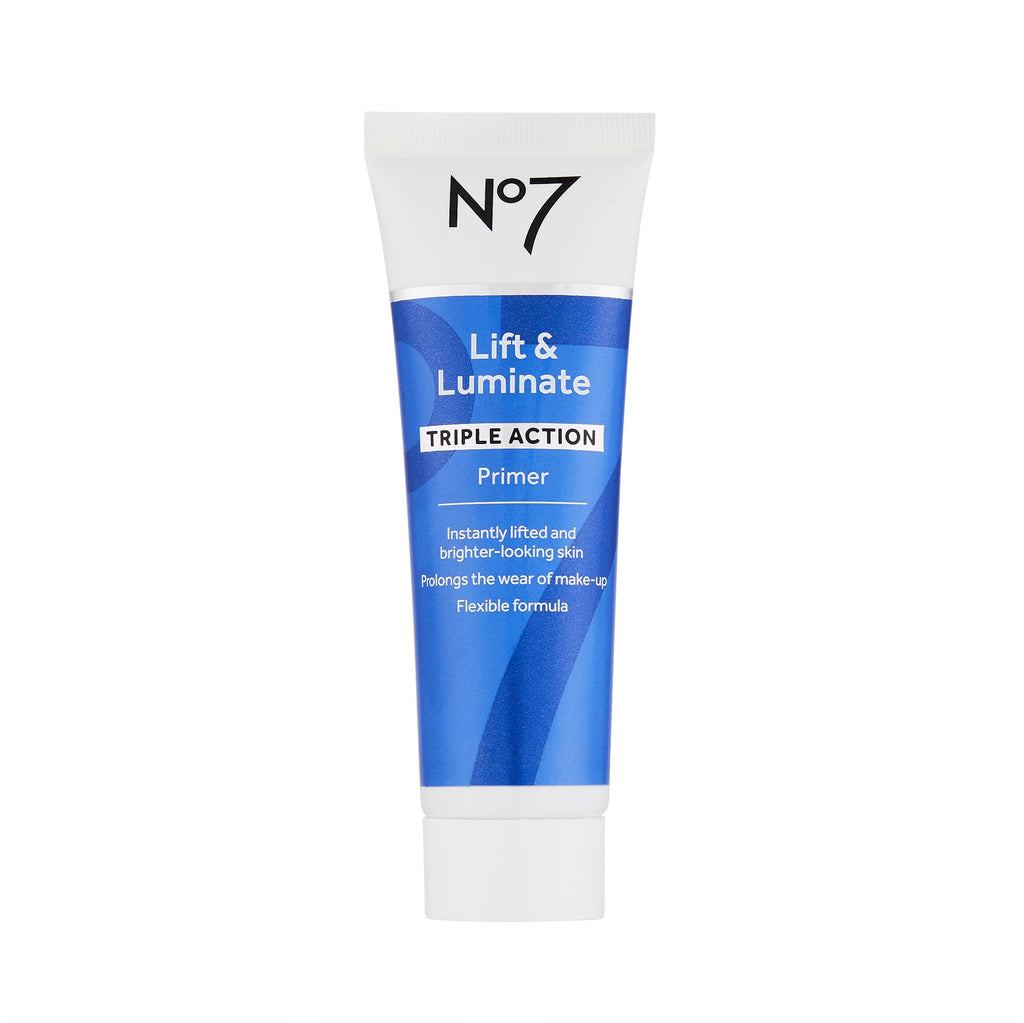 No7 Lift & Luminate Primer – Hydrating Niacinamide Base for Smooth Makeup & Radiant Glow (30ml)
