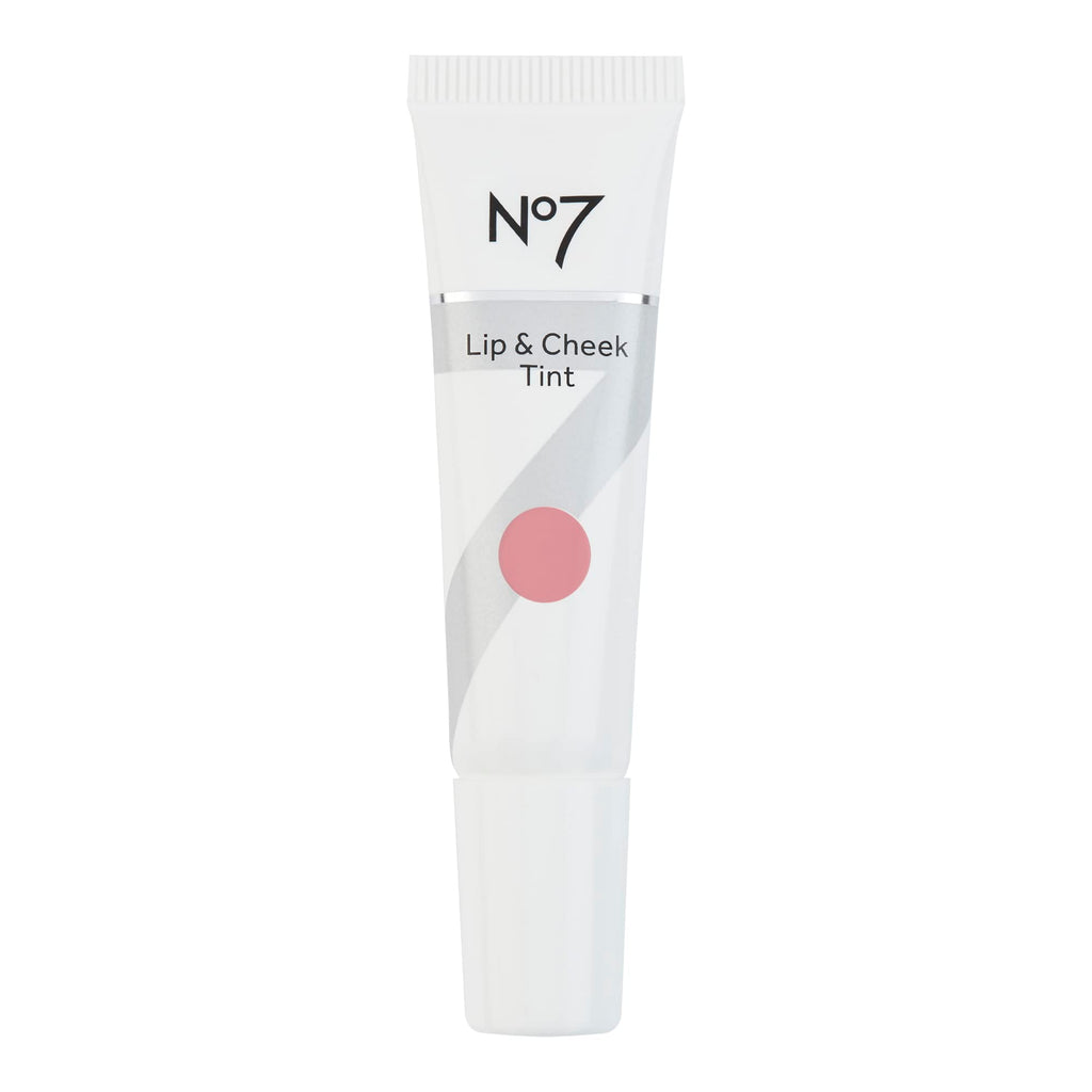 No7 Lip & Cheek Tint - Lightweight Lip & Cheek Stain in Dusk Pink (10ml) - Hydrating, Soft Matte Finish