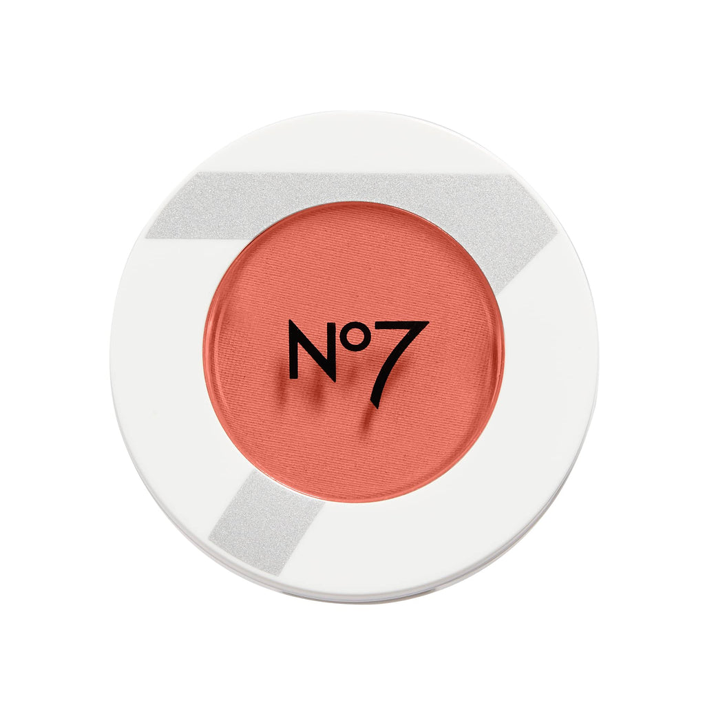 No7 Matte Powder Blush - Peaches | Loose Blush with Vitamin E for Natural Glow