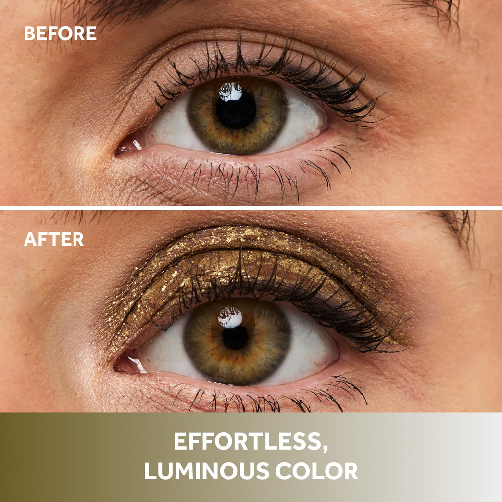 No7 Pro Artist Gilded Glimmer Cream Eyeshadow – Buildable Forest Gold Shimmer (3.4g)