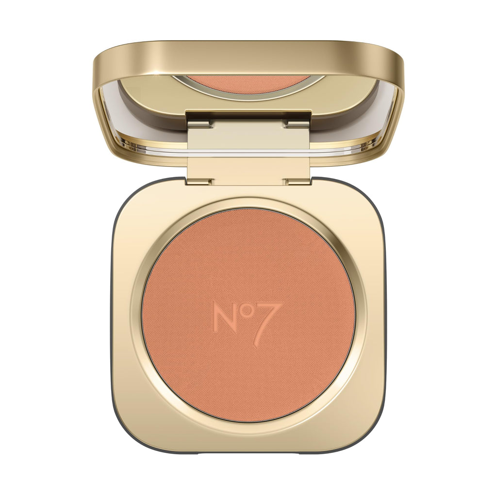 No7 Pro Artist Luxe Powder Blush for Cheeks – Buildable, Silky Glow (Coral, 5g)