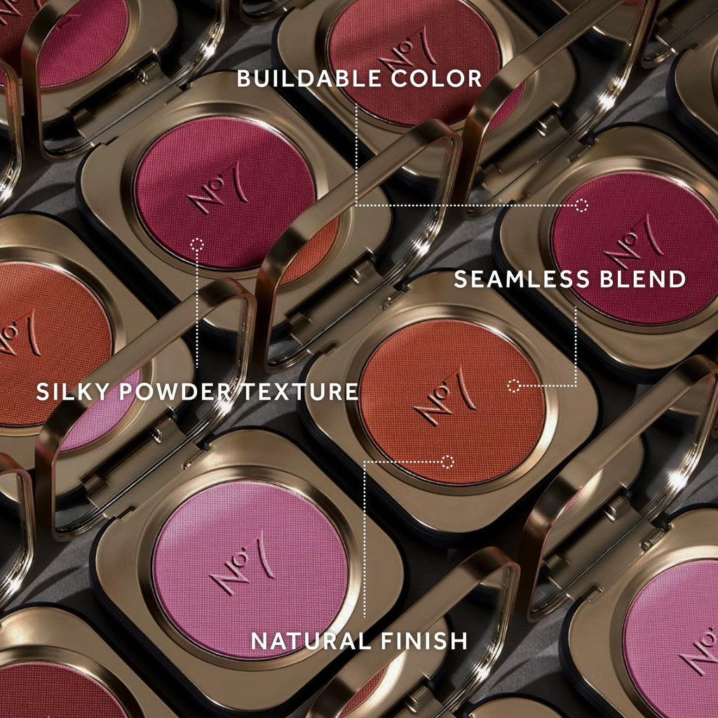 No7 Pro Artist Luxe Powder Blush for Cheeks – Buildable Silky Pink Glow (5g)