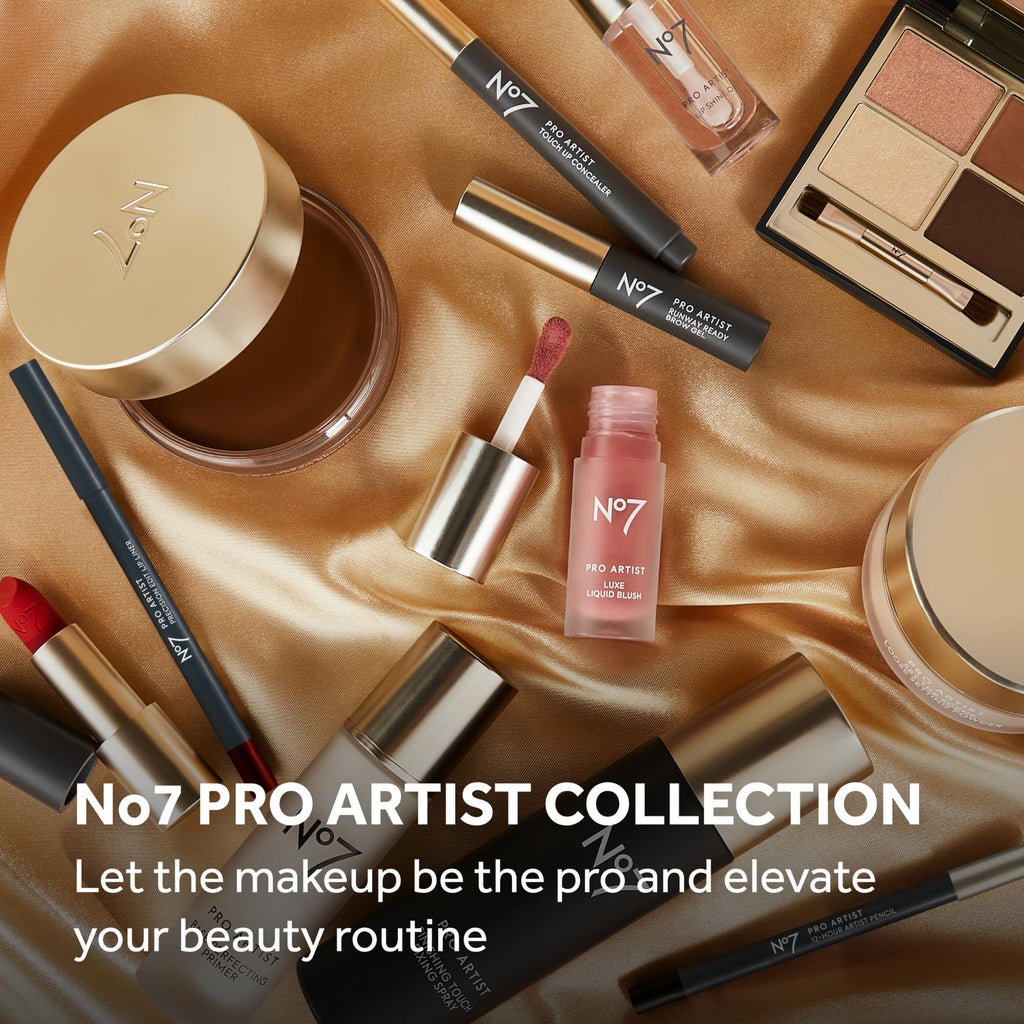 No7 Pro Artist Luxe Powder Blush for Cheeks – Buildable Silky Pink Glow (5g)
