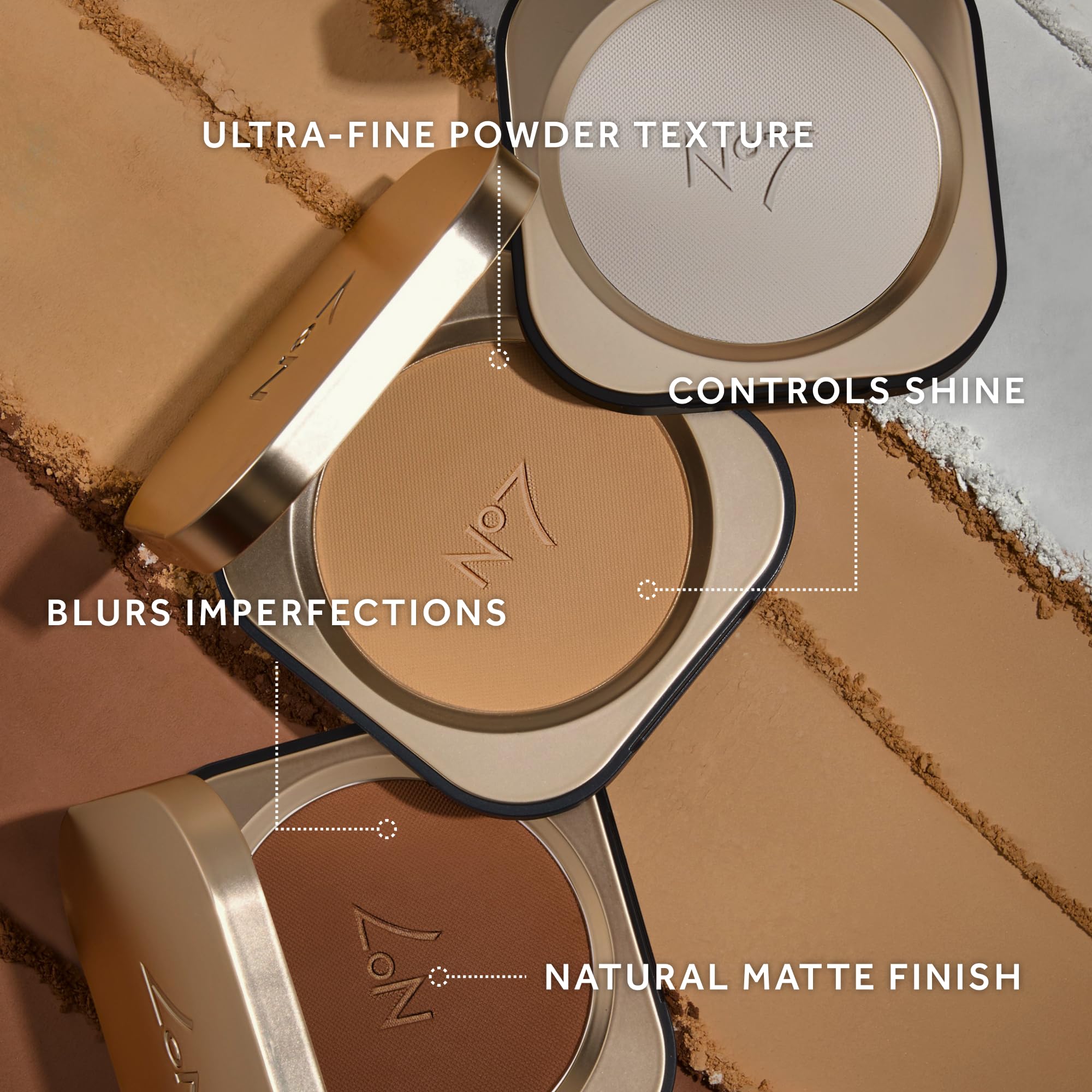 No7 Pro Artist Pressed Setting Powder — Translucent Matte Finish (9g)