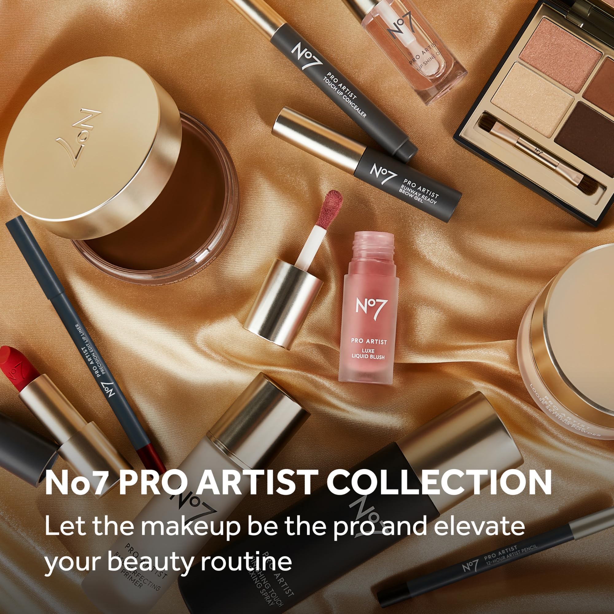 No7 Pro Artist Pressed Setting Powder — Translucent Matte Finish (9g)