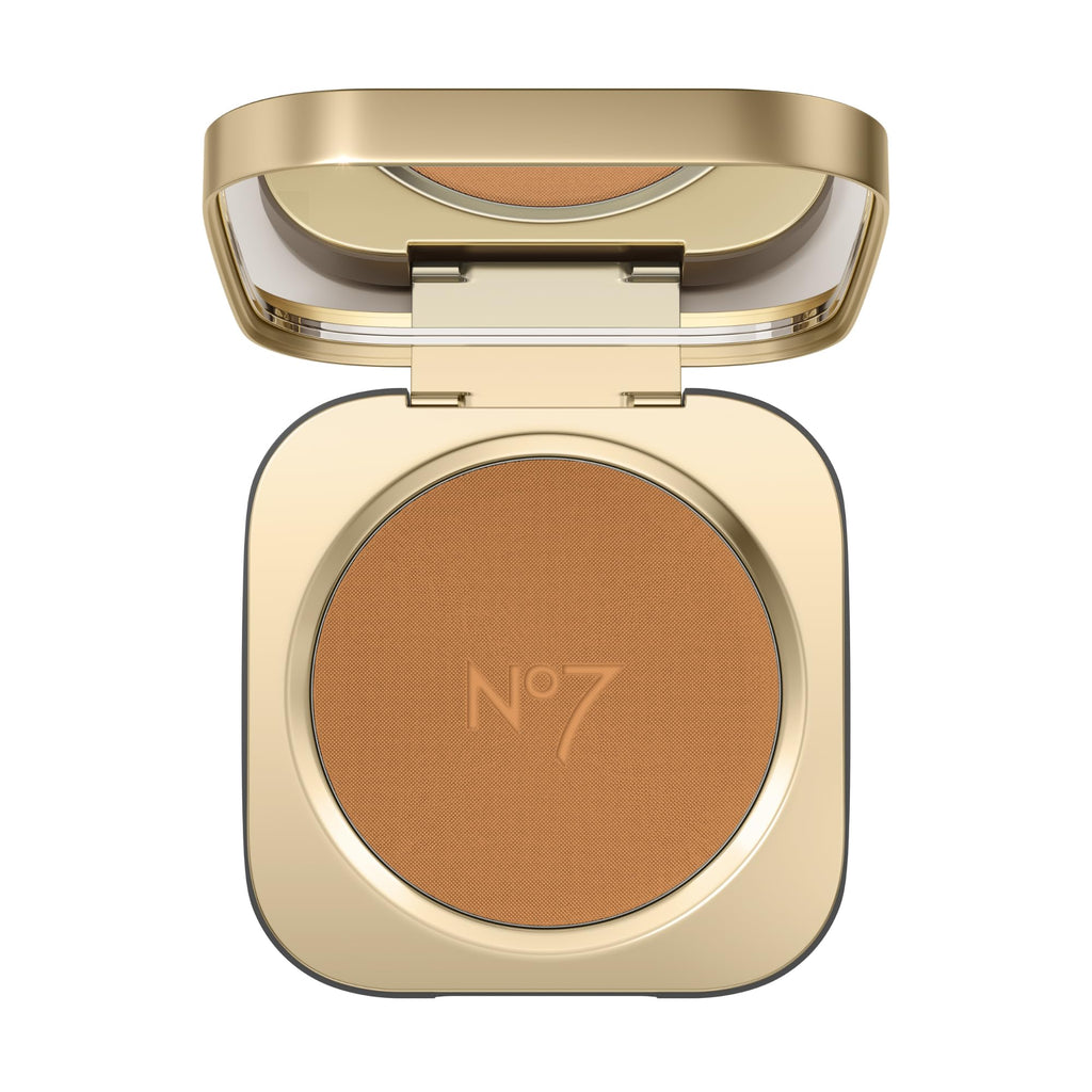 No7 Pro Artist Soft Glow Bronzer Powder – Lightweight Matte Bronzer for Natural Sun-Kissed Warmth