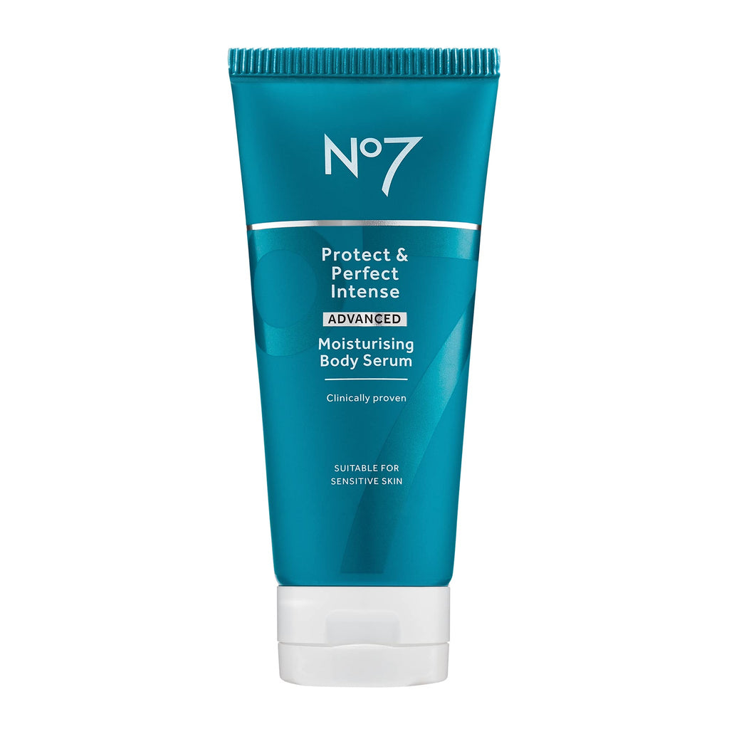 No7 Protect & Perfect Intense Advanced Body Serum – Hyaluronic Acid, Argan Oil, Collagen Peptides, 6.7 oz