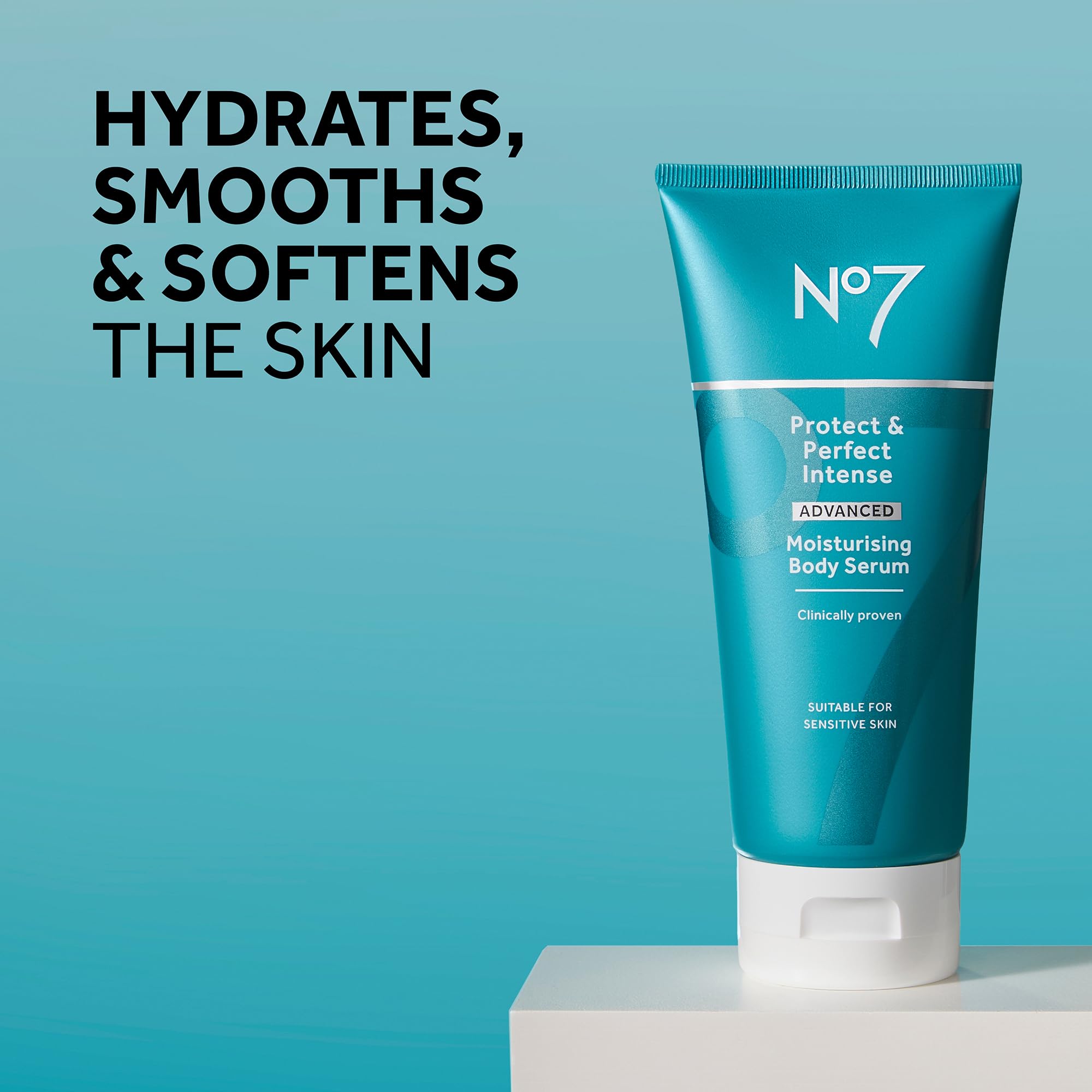 No7 Protect & Perfect Intense Advanced Body Serum – Hyaluronic Acid, Argan Oil, Collagen Peptides, 6.7 oz