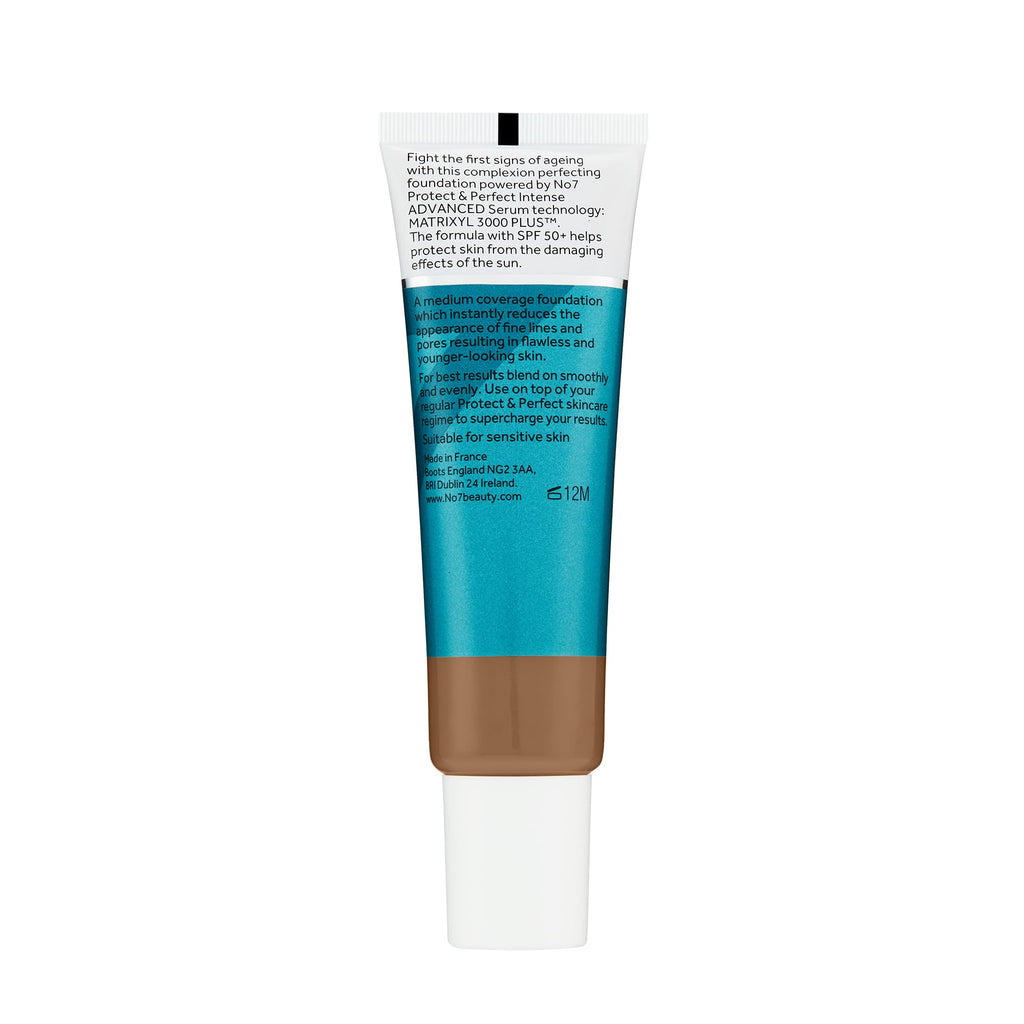No7 Protect & Perfect Advanced All-in-One Foundation SPF 50 - Deeply Bronze (30ml)