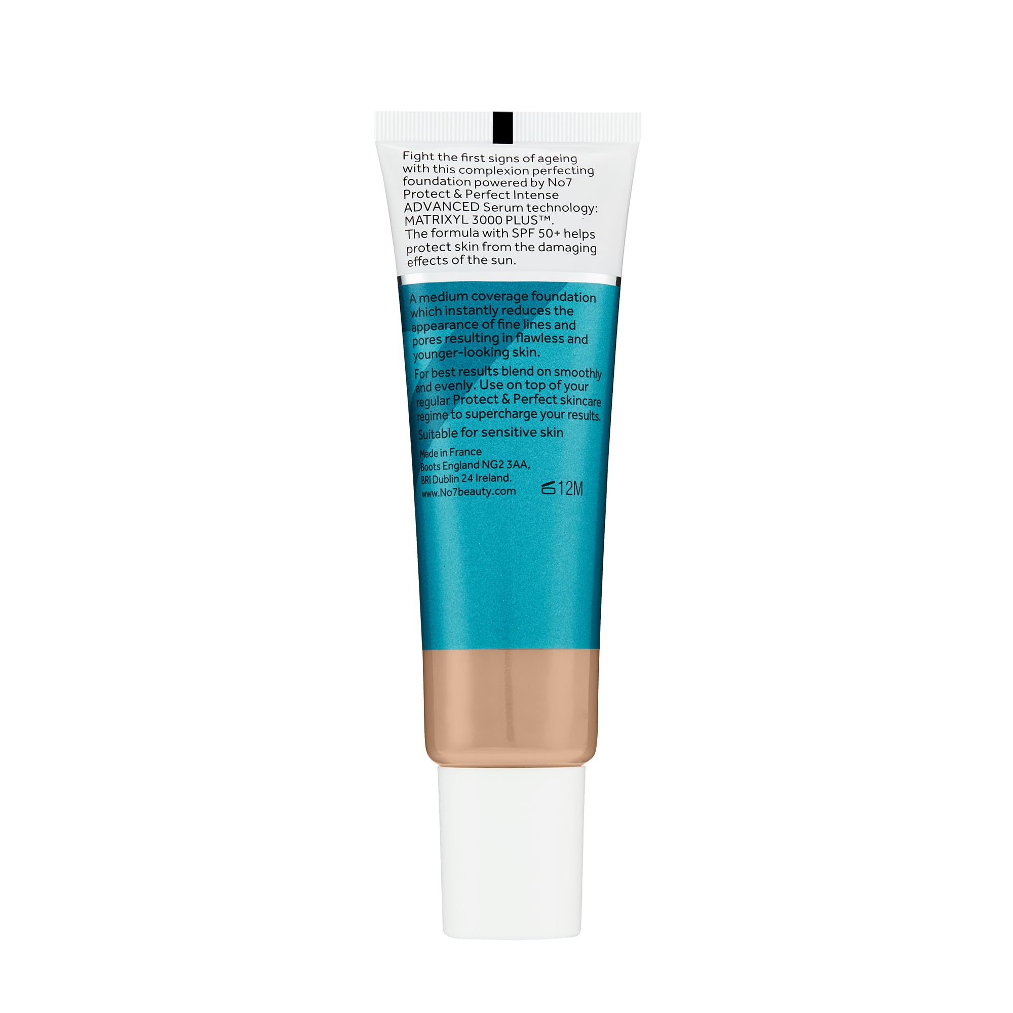 No7 Protect & Perfect Advanced All-in-One Foundation – SPF 50, Warm Ivory (30ml)