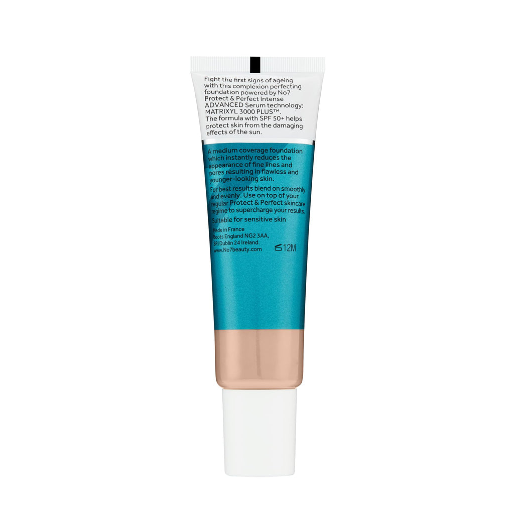 No7 Protect & Perfect Foundation SPF 50 – Birch Shade | 12 True-Skin Shades