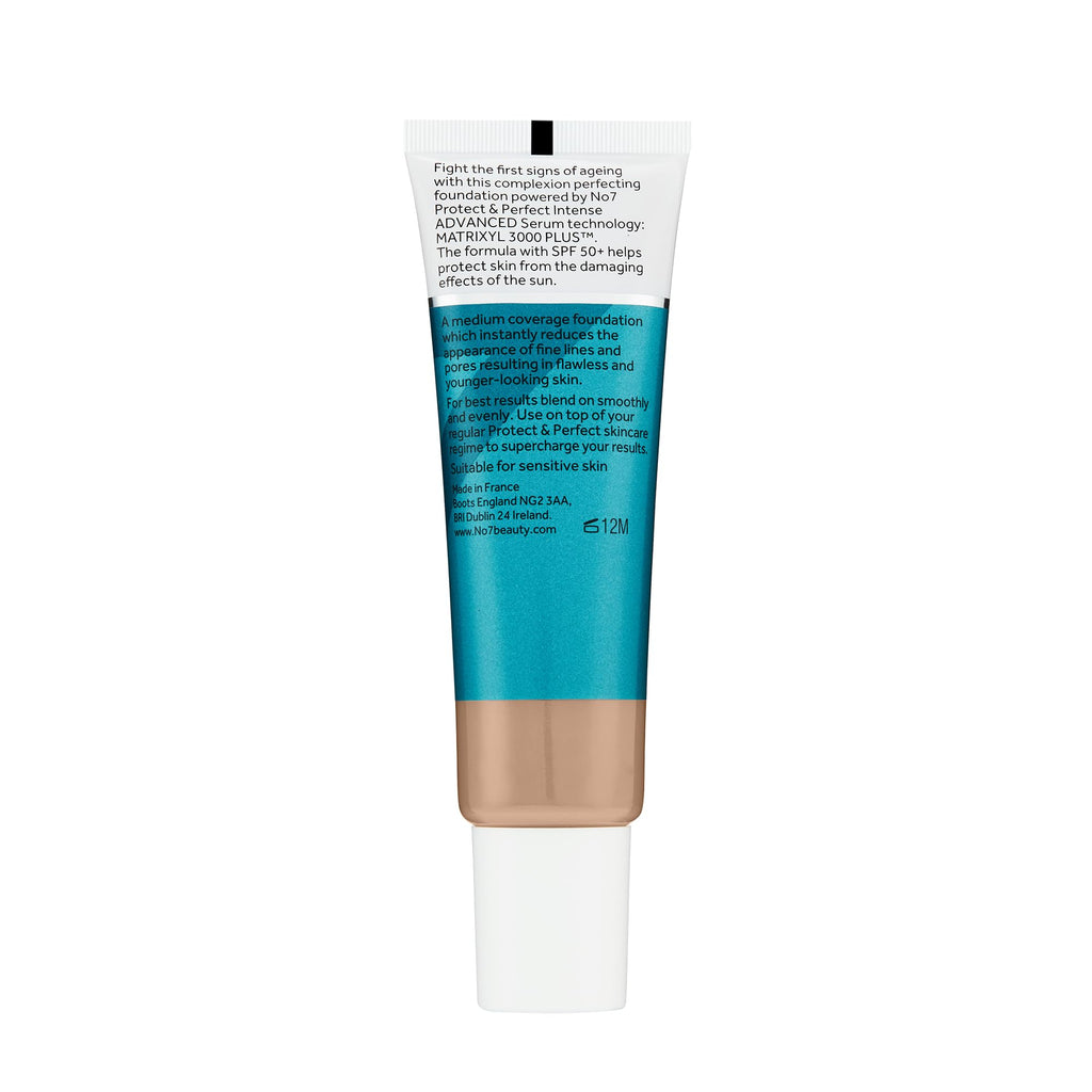 No7 Protect & Perfect Advanced All-in-One Foundation – Cool Ivory | SPF 50 Age-Defying Makeup