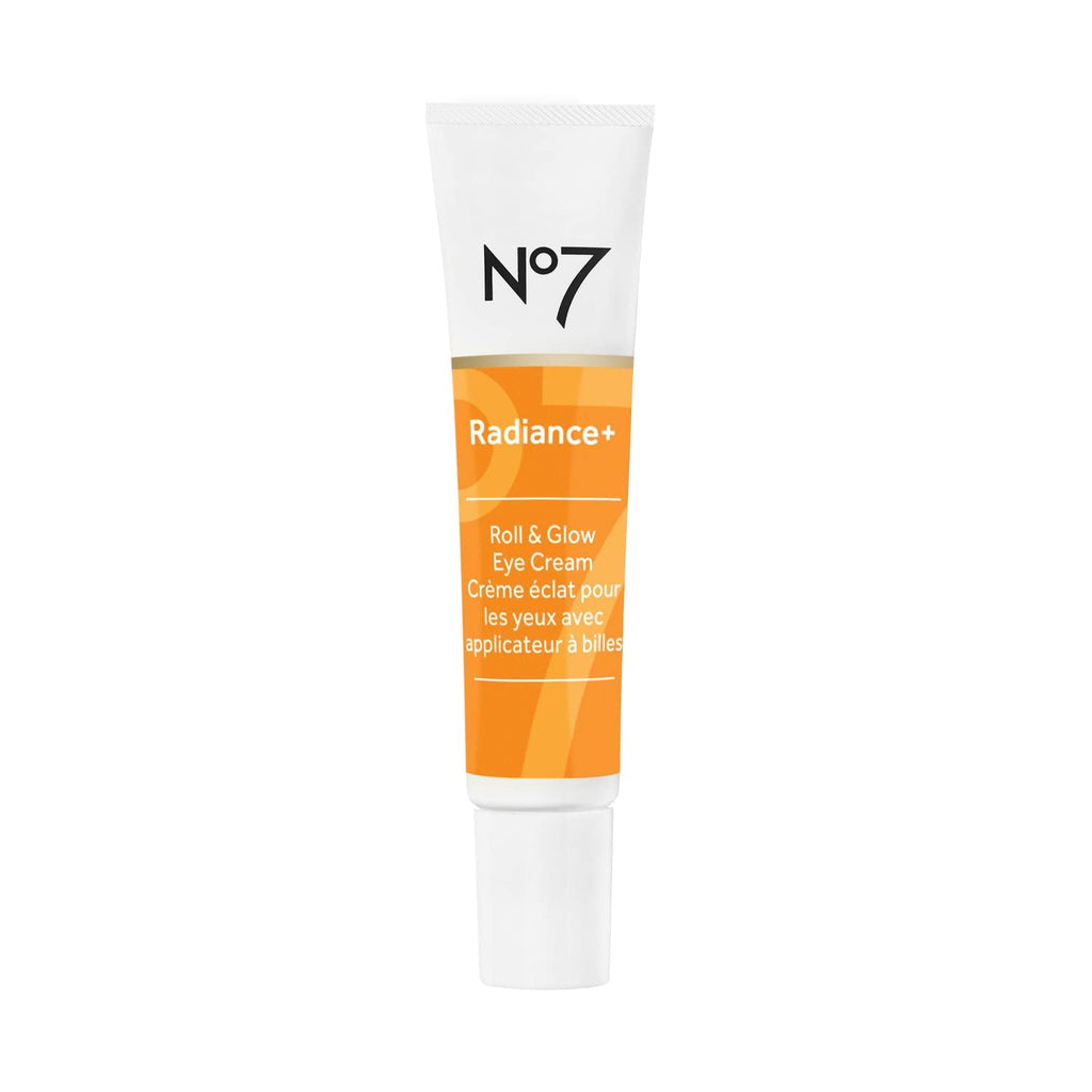 No7 Radiance+ Roll & Glow Eye Cream — Vitamin C + Caffeine Eye Roller for Bright, Refreshed Under-Eyes (15ml)