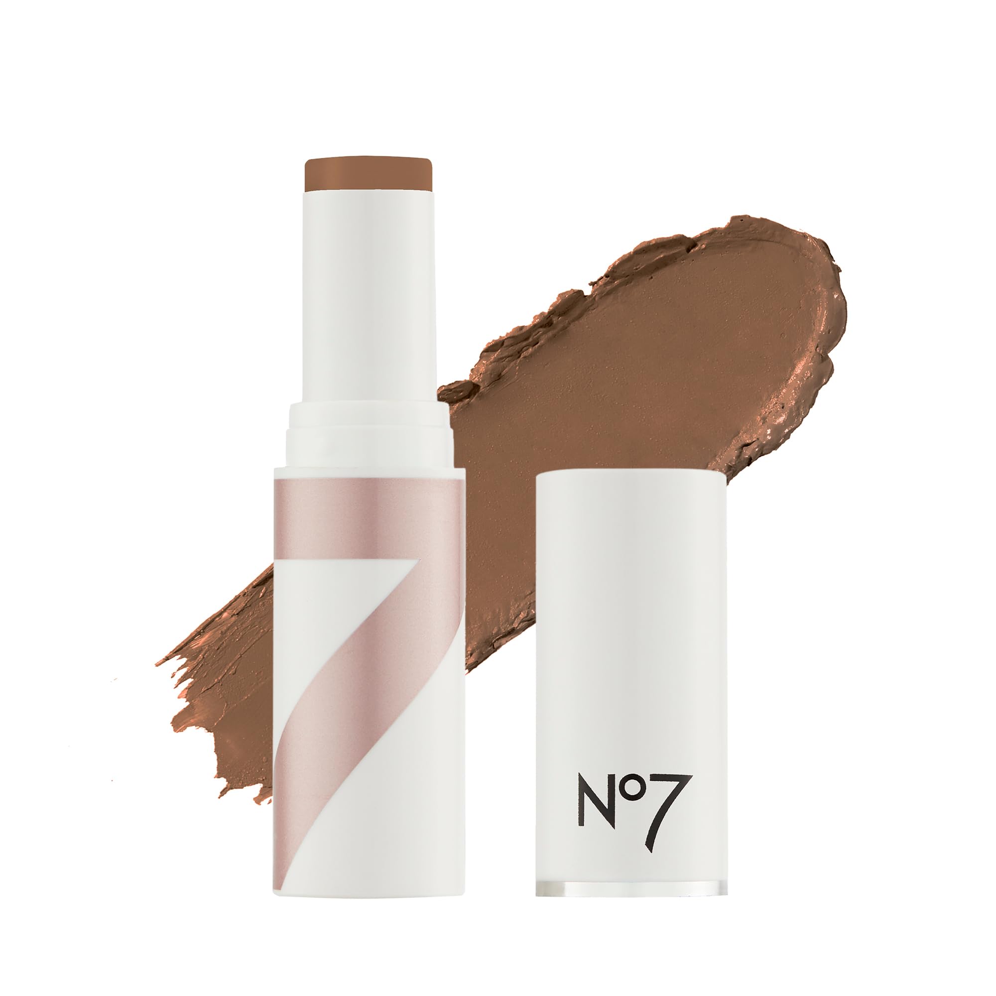 No7 Stay Perfect Foundation Stick - Long-Wear Medium Coverage with Squalane (Sienna, 10g)