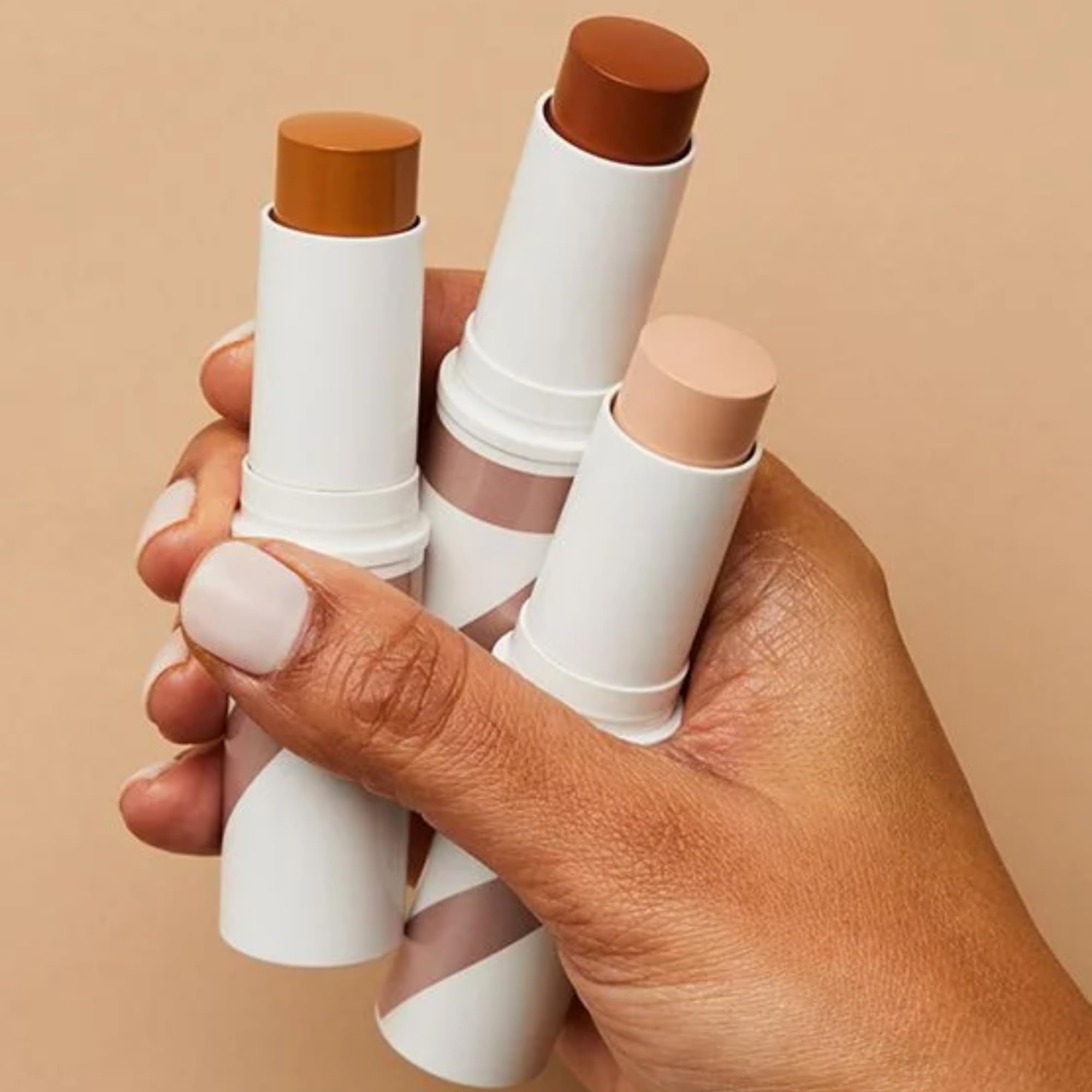 No7 Stay Perfect Foundation Stick - Long-Wear Medium Coverage with Squalane (Sienna, 10g)