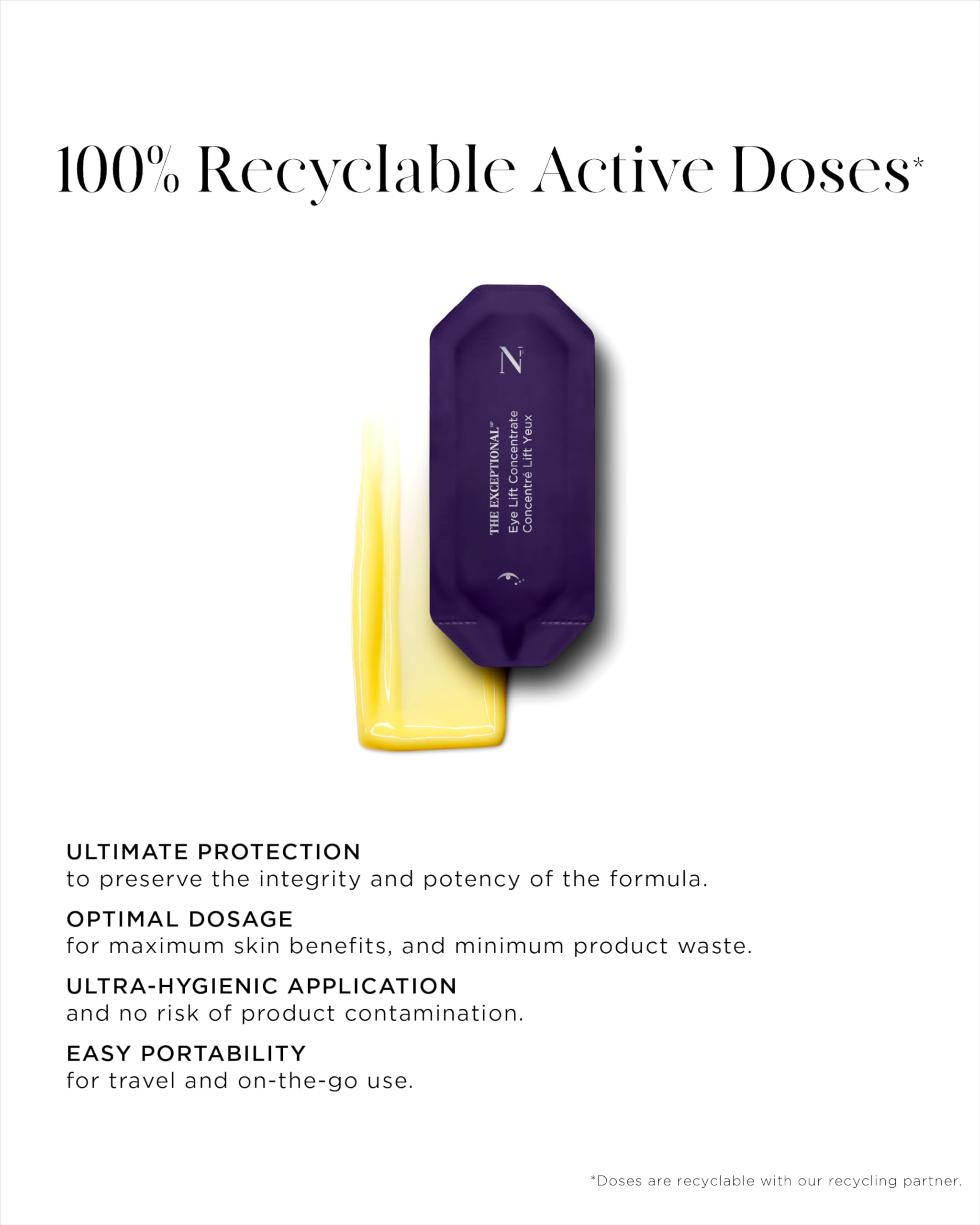 Noble Panacea Eye Lift Concentrate 12 Doses Refill | Luxury Eye Cream for Lifting & Firming