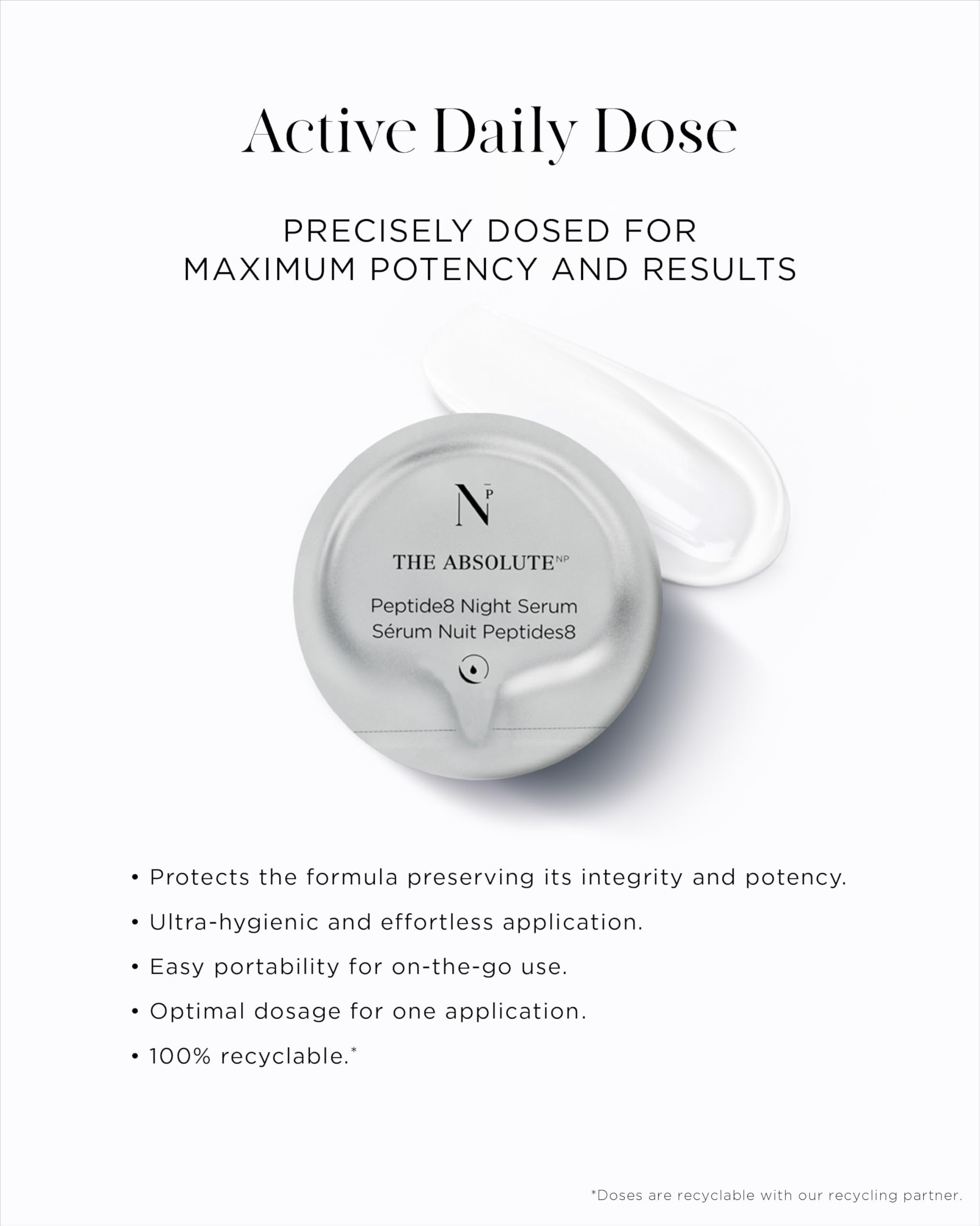 Noble Panacea The Absolute Peptide8 Night Serum – 30 Doses Refill