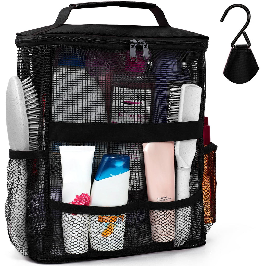 NOBLIGOAL Dorm Shower Caddy: Large-Capacity Mesh with Hanging Hook