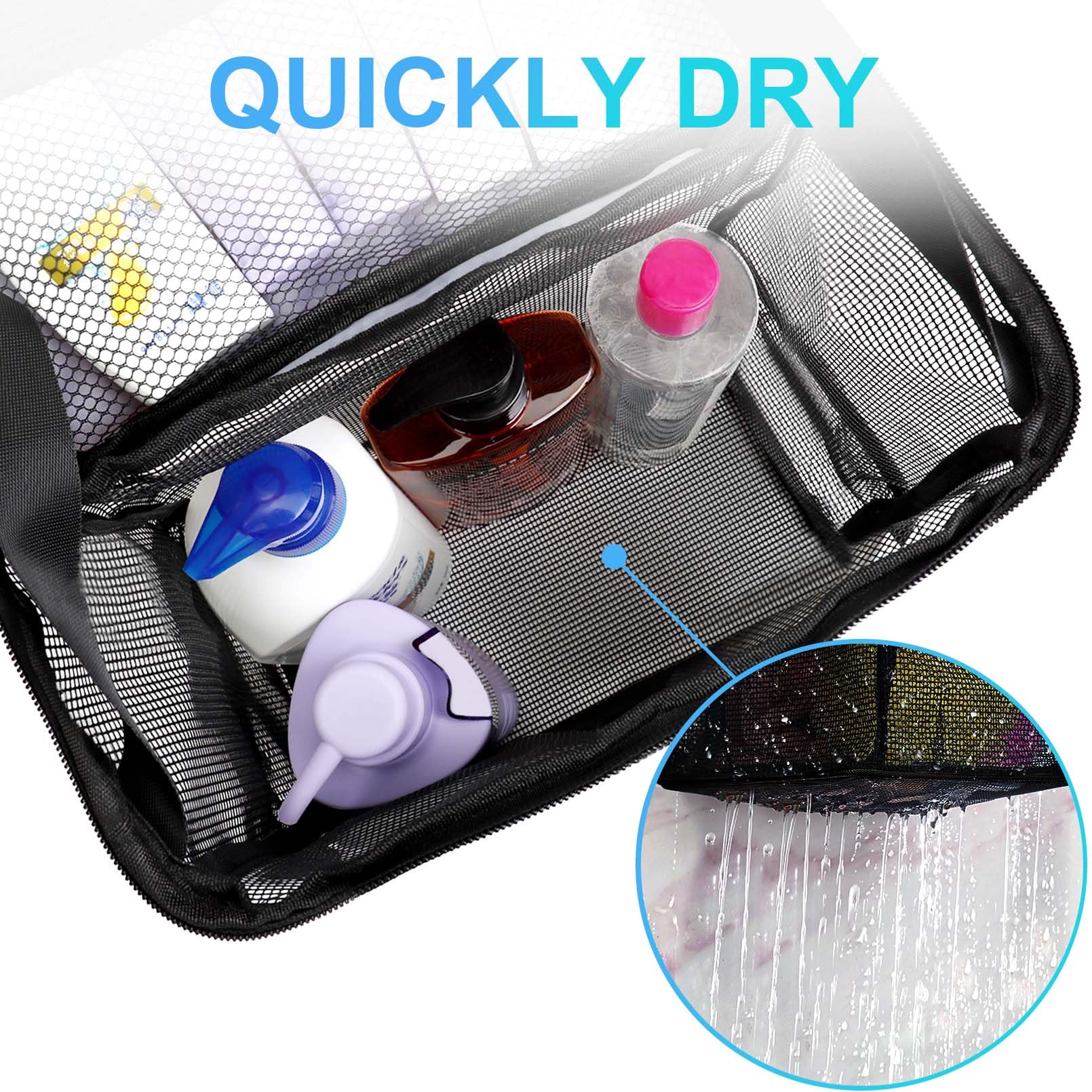 NOBLIGOAL Dorm Shower Caddy: Large-Capacity Mesh with Hanging Hook