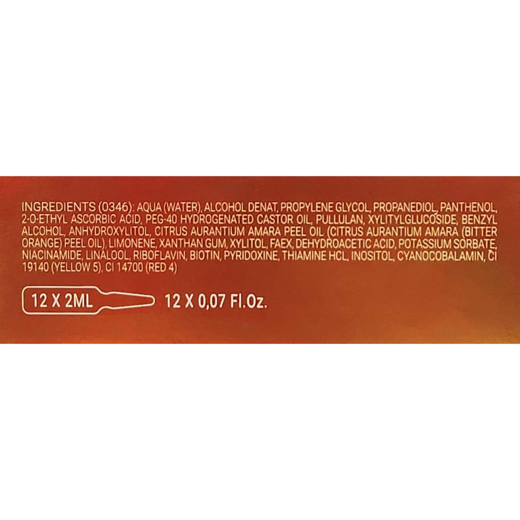 Noche Y Dia Vitamin C Ampoule Oil | Anti-Aging Face Serum with Ascorbic Acid | Hydrate, Firm & Boost Collagen | 12x2mL