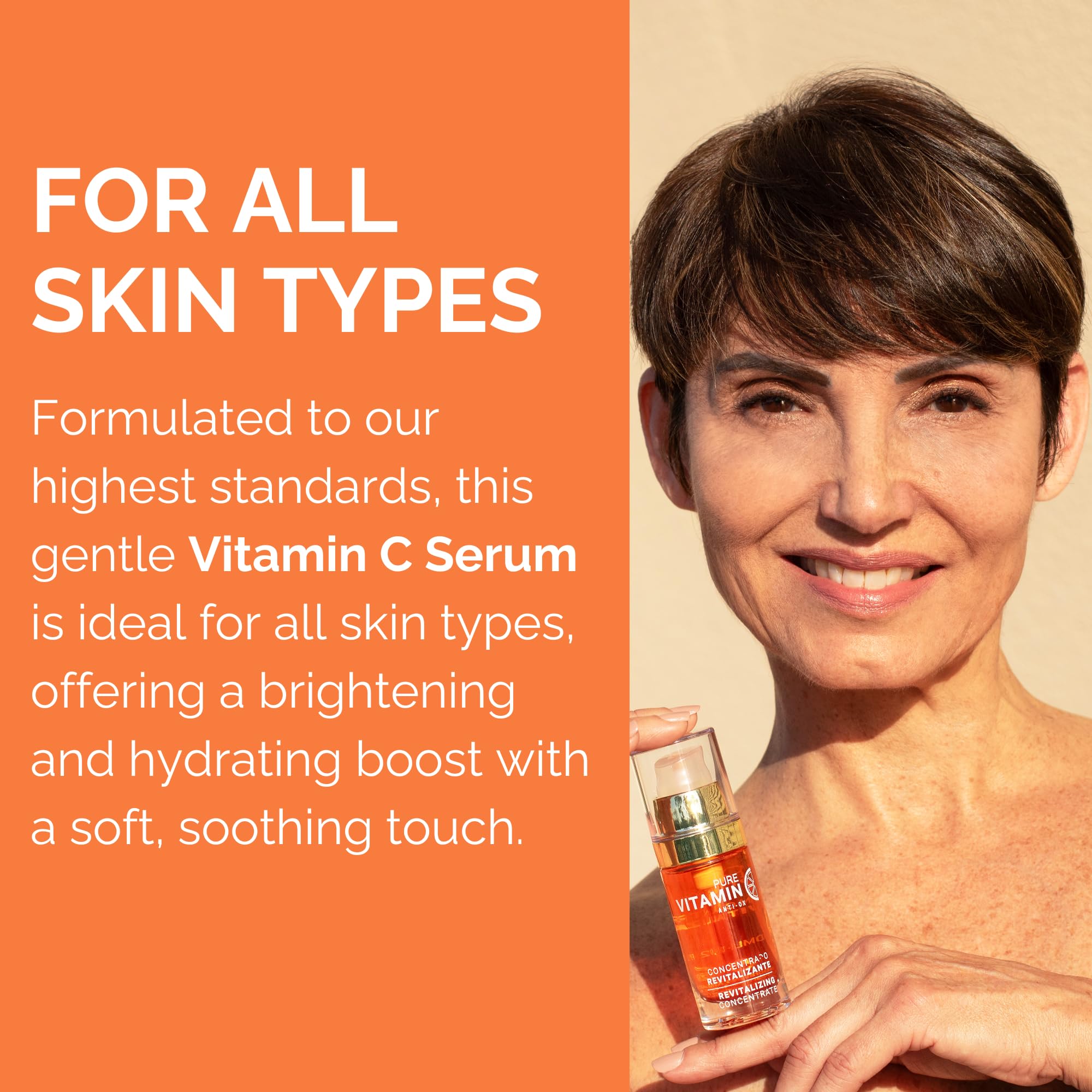 Noche Y Dia Vitamin C Serum for Mature Skin • Hydrates, Firms & Sun Spot Targeting – Made in Spain (30mL)