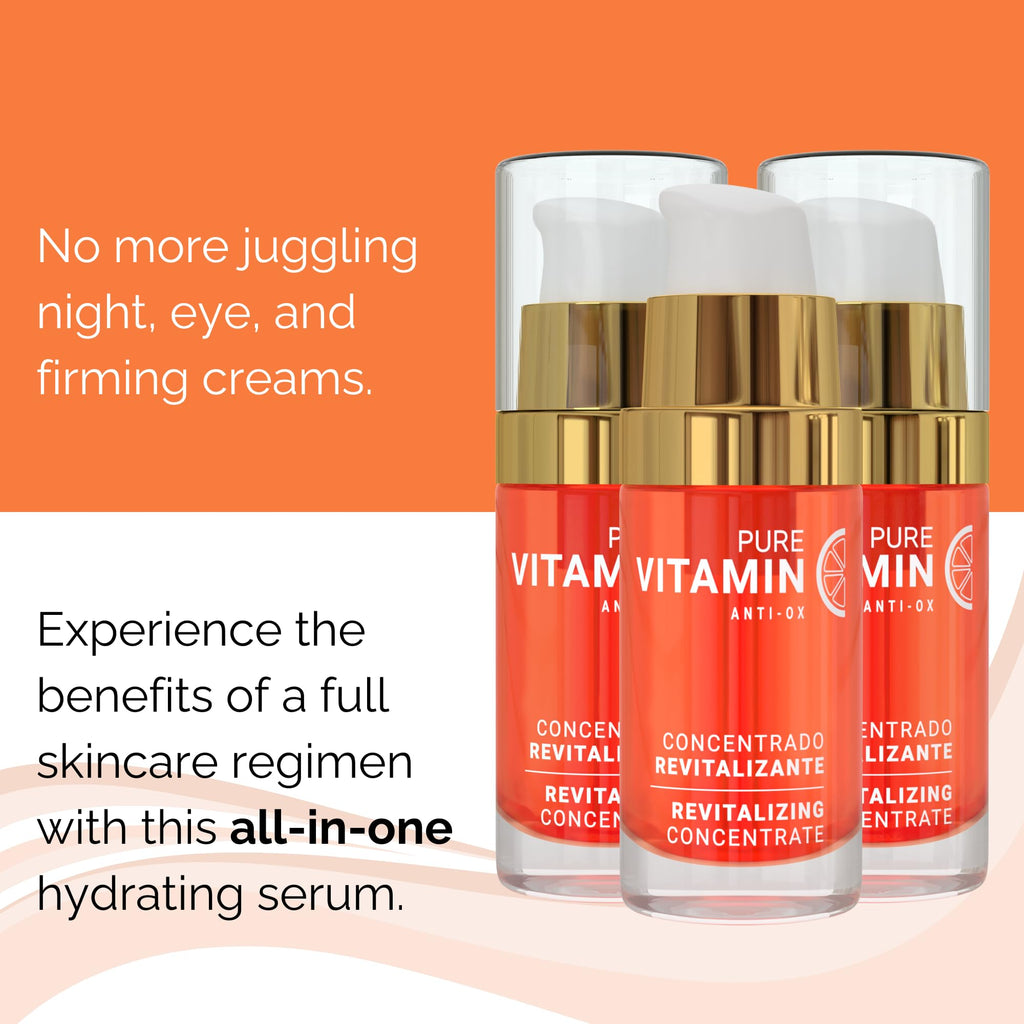 Noche Y Dia Vitamin C Serum for Mature Skin • Hydrates, Firms & Sun Spot Targeting – Made in Spain (30mL)