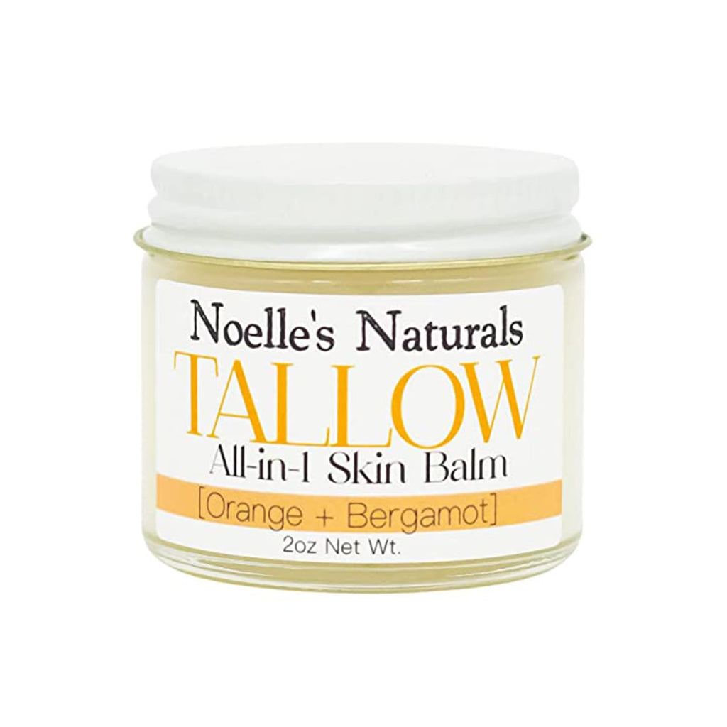Noelle's Naturals Tallow Balm – 100% Organic Grass-Fed Tallow, Orange Bergamot, 2oz