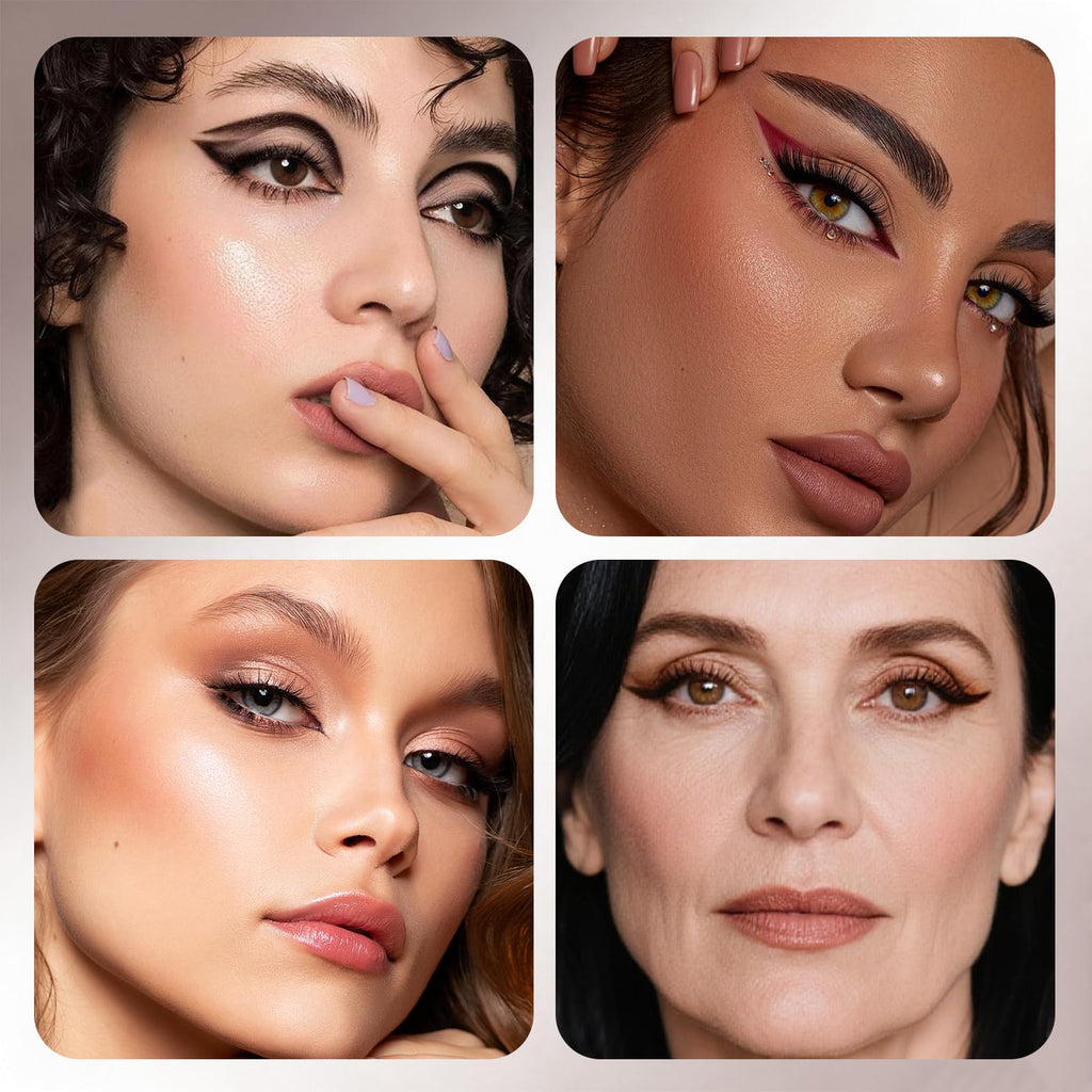 Noerrors Gel Eyeliner Pencil Set – 5 Colors, Waterproof, Long-Lasting, Built-in Sharpener