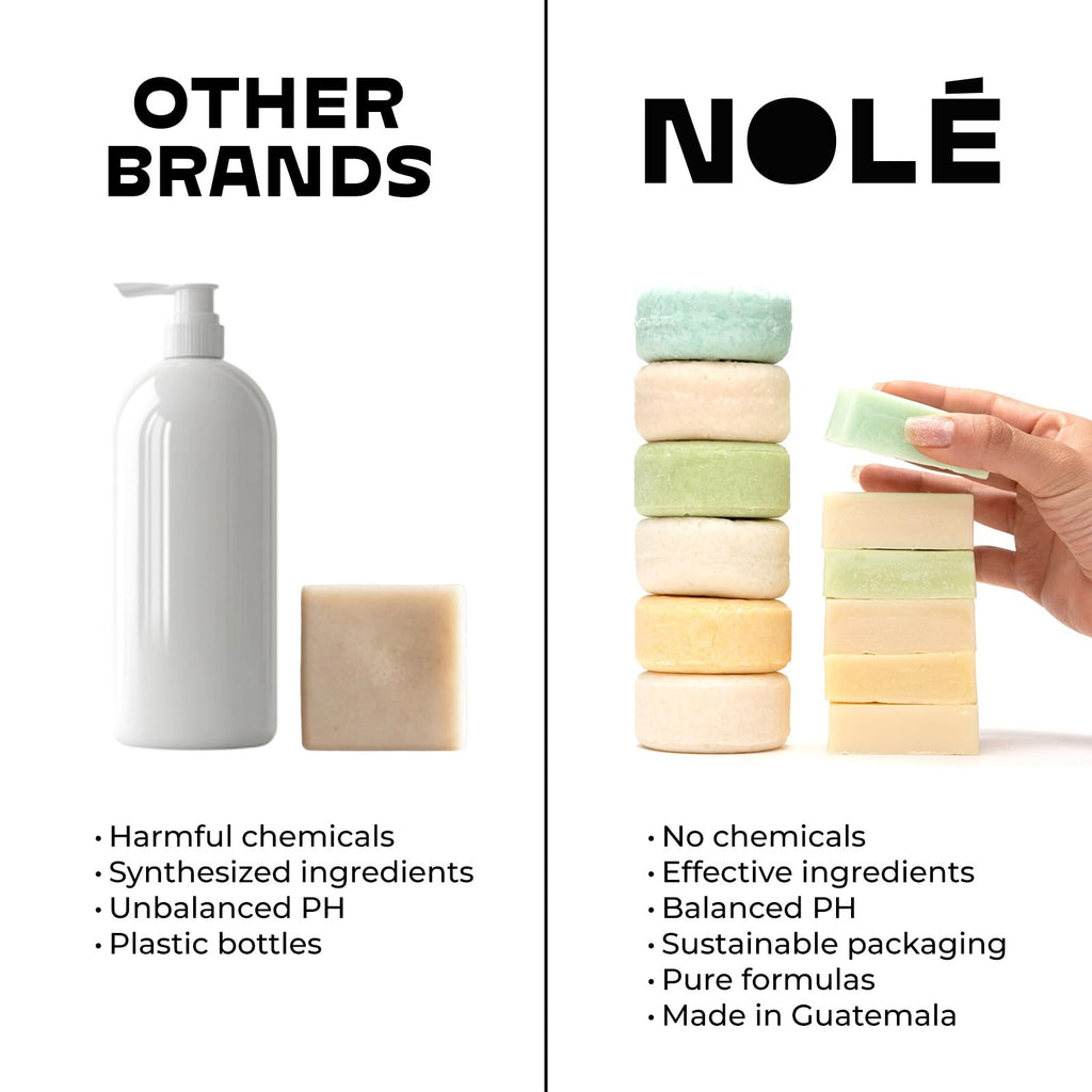 NOLE CARE Sustainable Bar Shampoo with Chamomile & Batana Oil - Blonde Hair - pH Balanced - Rice Protein Based - Sulfate-Free - Plastic-Free (3 oz)