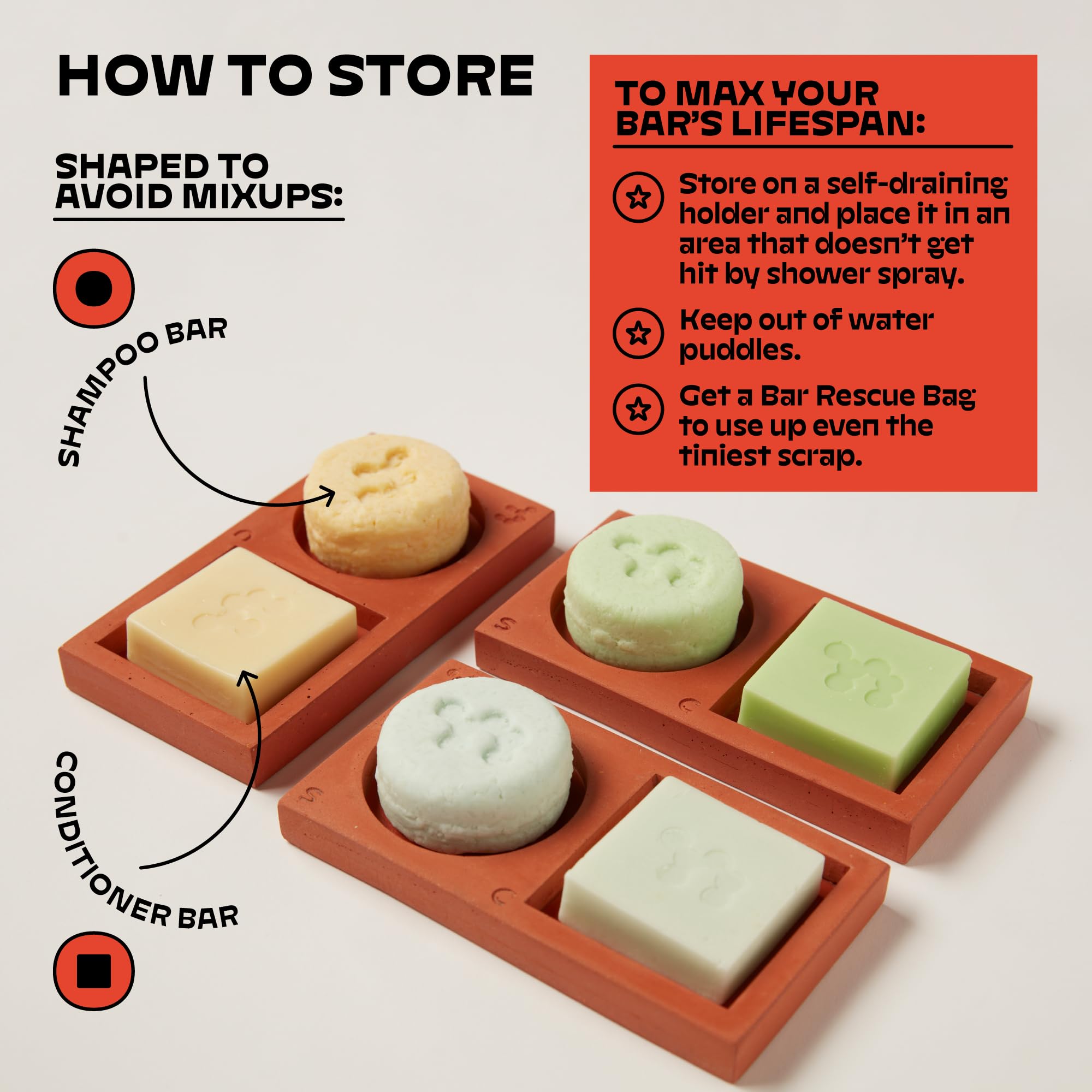 NOLÉ OLE CARE Travel Size Shampoo & Conditioner Bar Set with Batana Oil | Sustainable, pH-Balanced, Plastic-Free