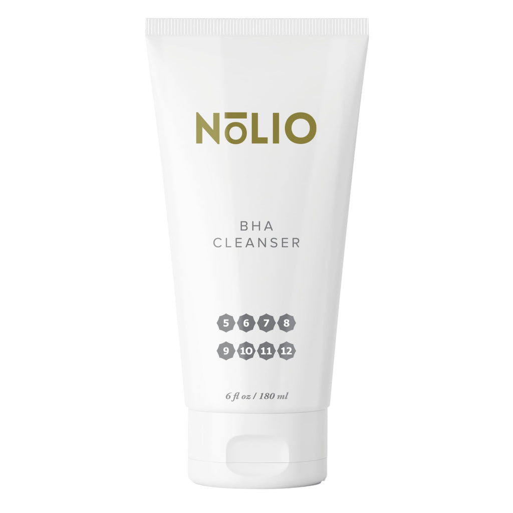 NOLIO BHA Cleanser – Salicylic & Glycolic Acid Face Wash for Oily Skin – 6.7 oz