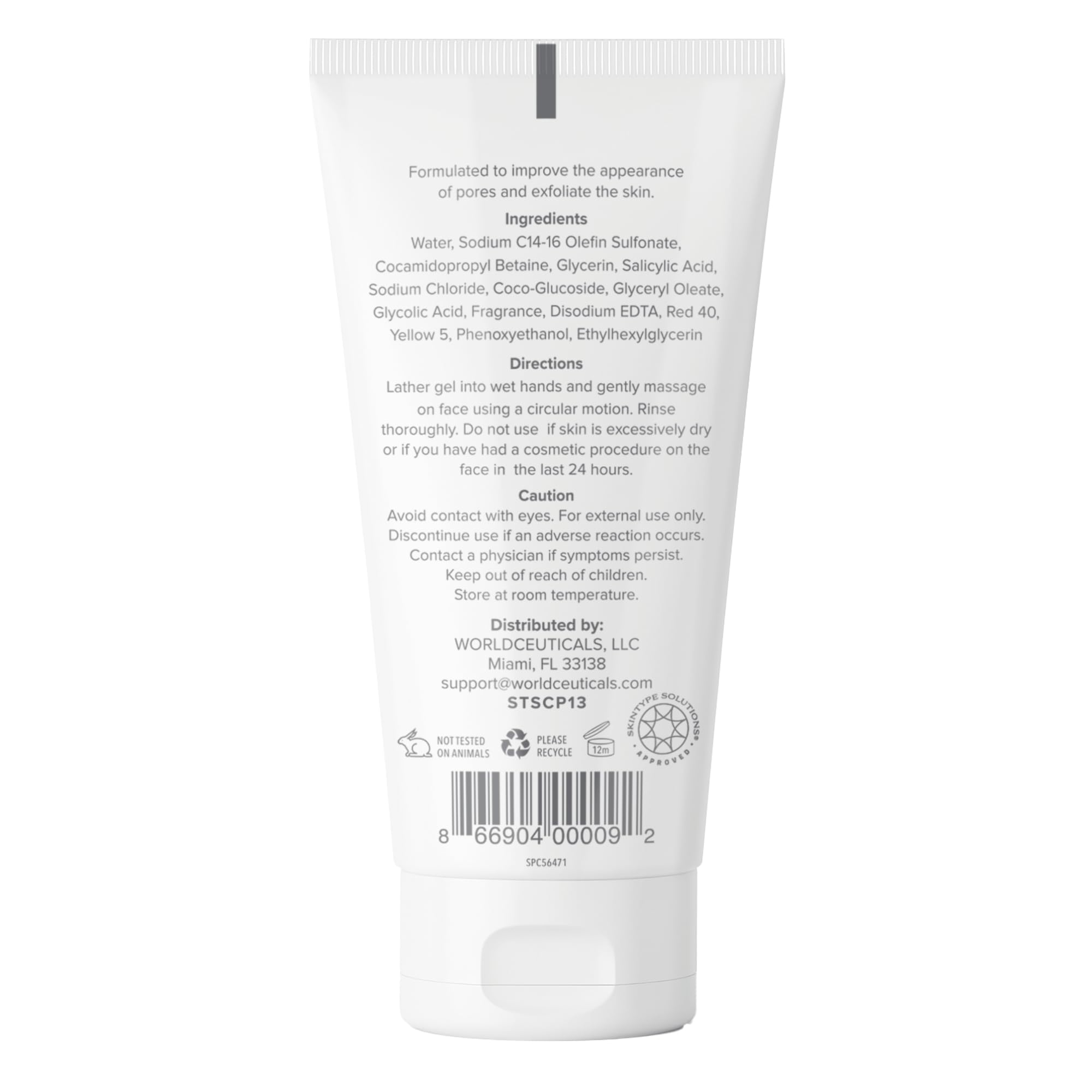 NOLIO BHA Cleanser – Salicylic & Glycolic Acid Face Wash for Oily Skin – 6.7 oz