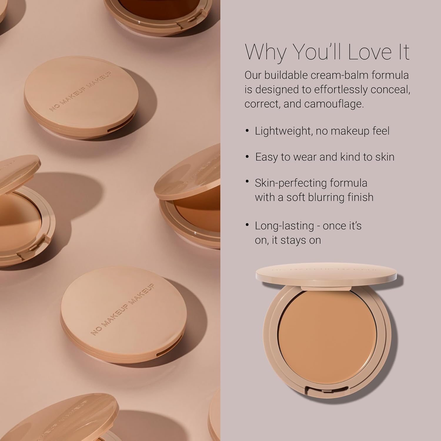 No Makeup Makeup Foundation Porcelain — Weightless Cream-Balm with FlexShade Technology
