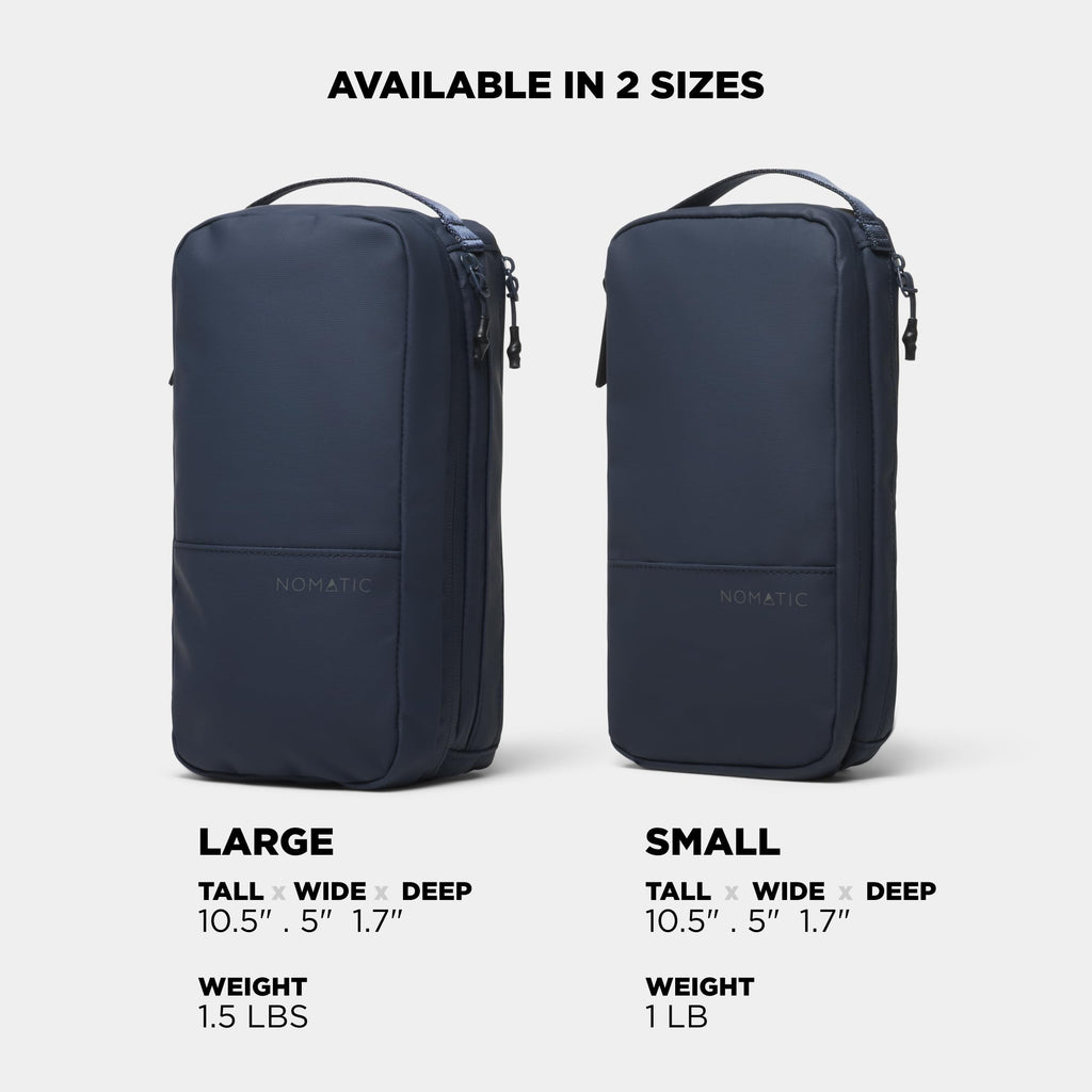NOMATIC Toiletry Bag for Travel - Navy Small V2 | Compact, Water-Resistant Organizer