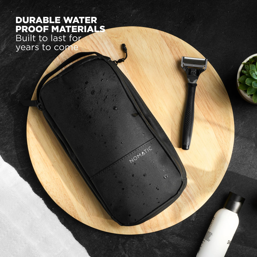 NOMATIC Toiletry Bag for Travel Navy Large V2 – Water-Resistant, Multi-Compartment