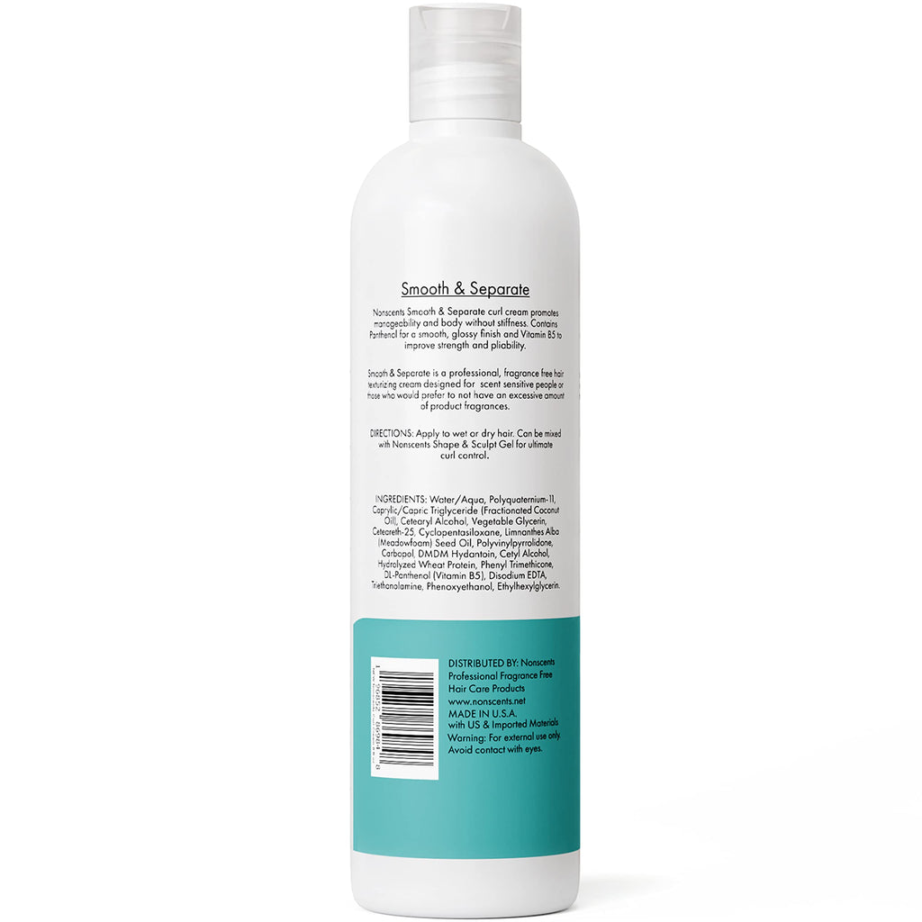 Nonscents Fragrance Free Curl Cream – Unscented & Heat Safe