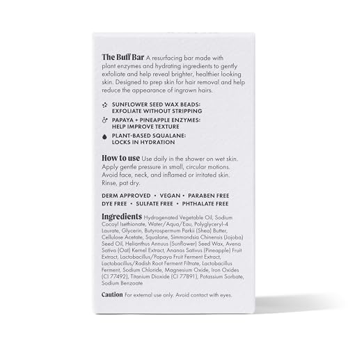 Nood Buff Bar — Pre-Shave Exfoliating KP Body Scrub for Smoother Skin