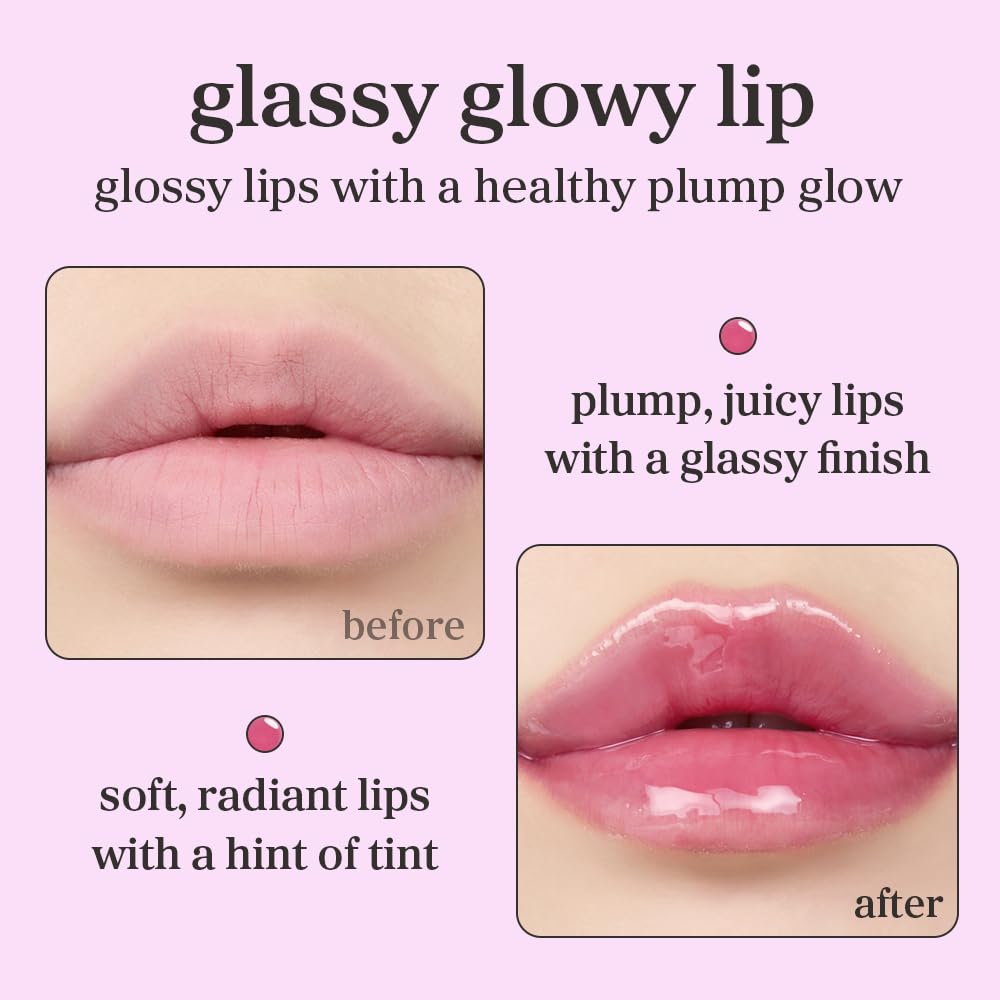 NOONI Lip Oil Set Appleberry & Applefig | Long-Lasting Hydration, Plumping Shine, Tinted Lip Glow