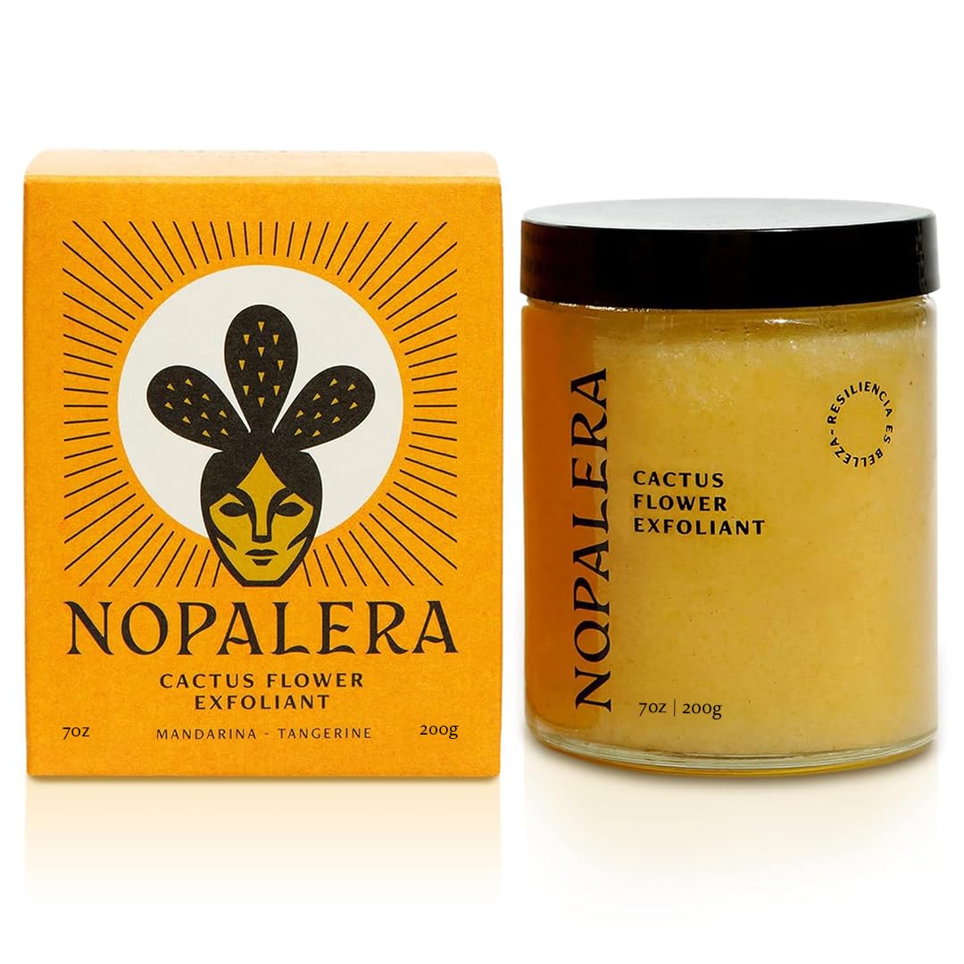 Nopalera Cactus Body Polish Tangerine — 3-in-1 Clean Beauty, Oil Cleanser, Exfoliant & Moisturizer (6 oz)