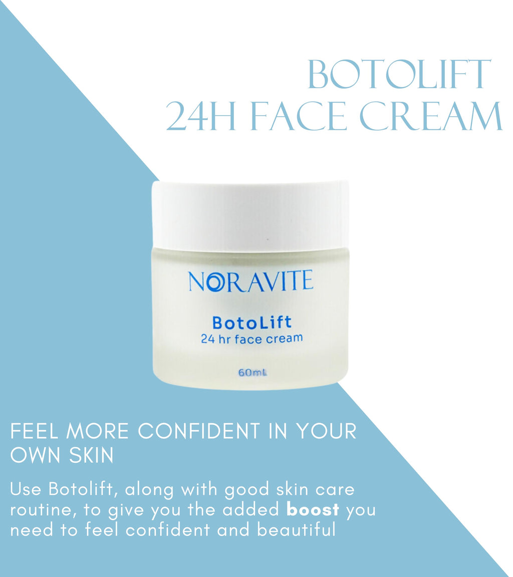 Noravite Botolift Face Tightening Cream – Unscented with Hyaluronic Acid & Argireline | Anti-Wrinkle Moisturizer | Made in Greece