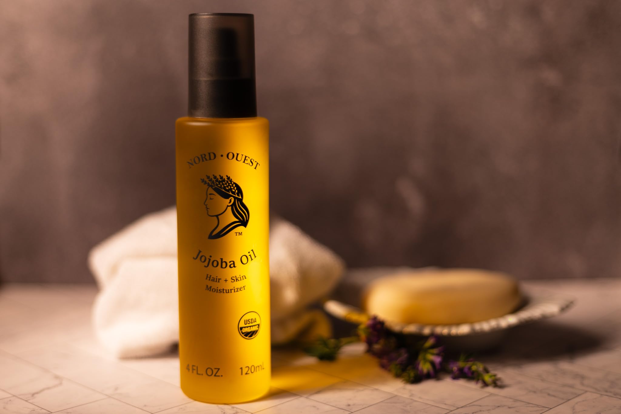Nord-Ouest Organic Jojoba Oil – 4 oz Cold-Pressed, Pure Skin & Hair Moisturizer