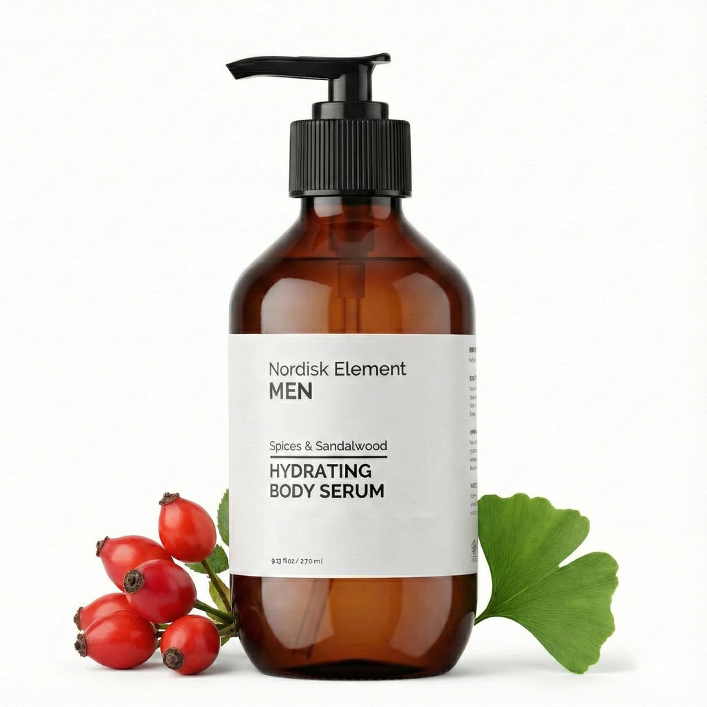 Nordisk Element Body Serum for Men — Lightweight Hydration with Hyaluronic Acid & Nordic Botanicals