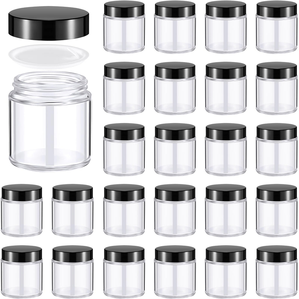 Norme 24 Pcs 4 oz Glass Jars with Lids — Leakproof, Airtight Storage for Cosmetics & DIY Projects
