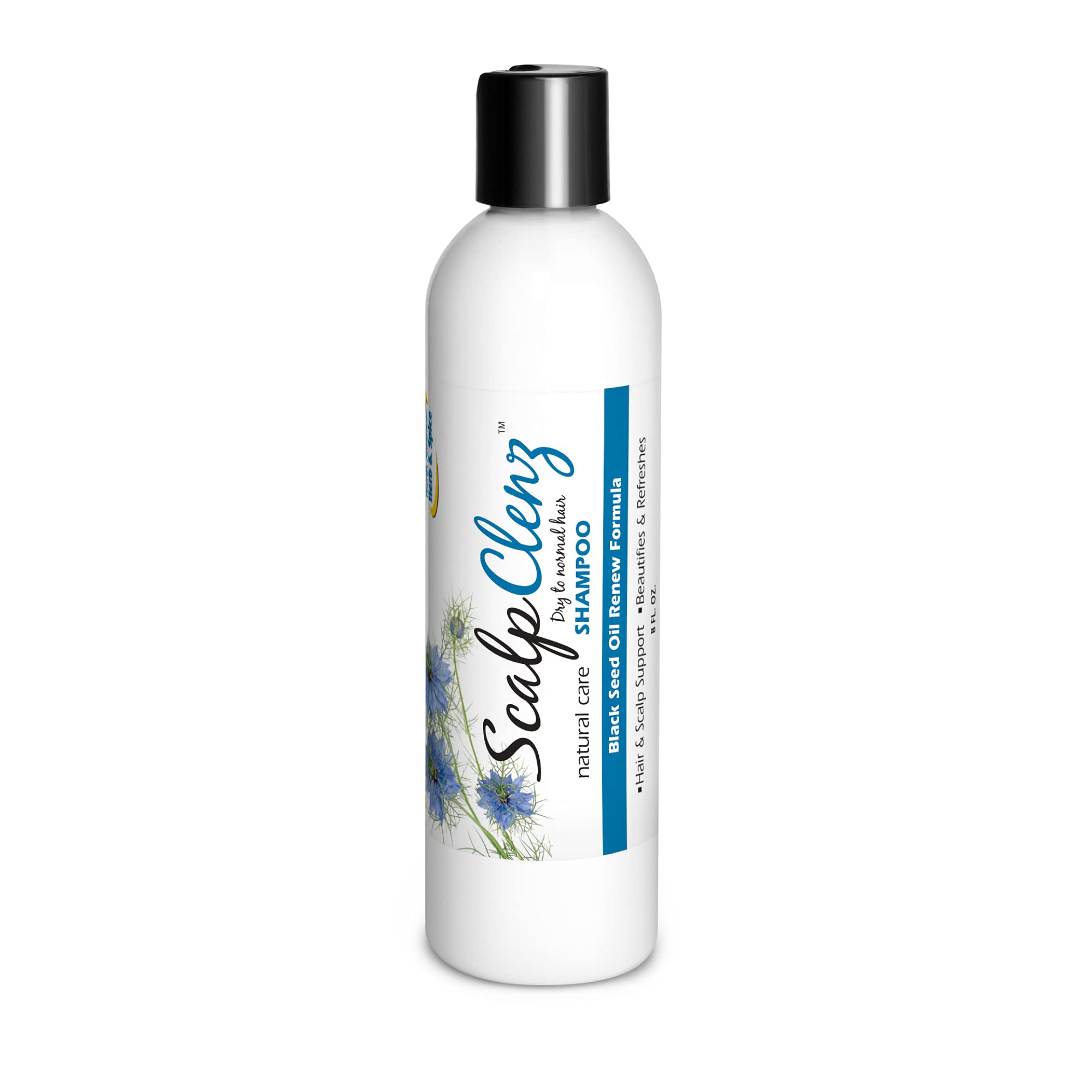 North American Herb & Spice ScalpClenz Shampoo - 8 oz, Black Seed Oil Renew Formula, Non-GMO