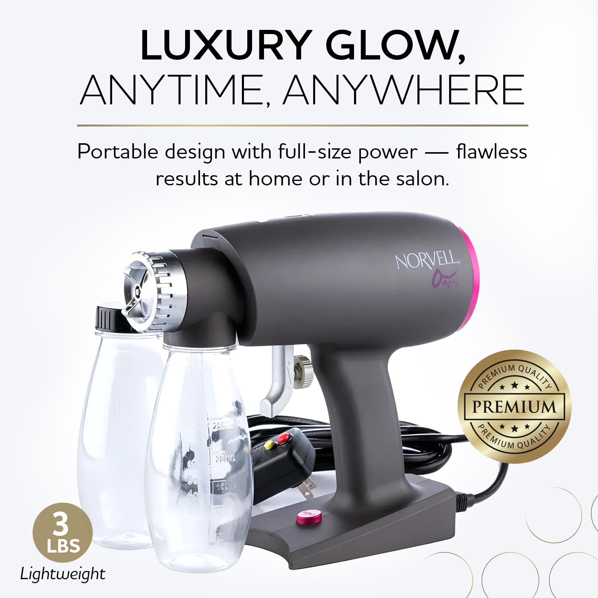 Norvell Oasis Spray Tan Machine Kit with Cosmo Solution | Pro Sunless Tanning System by Norvell